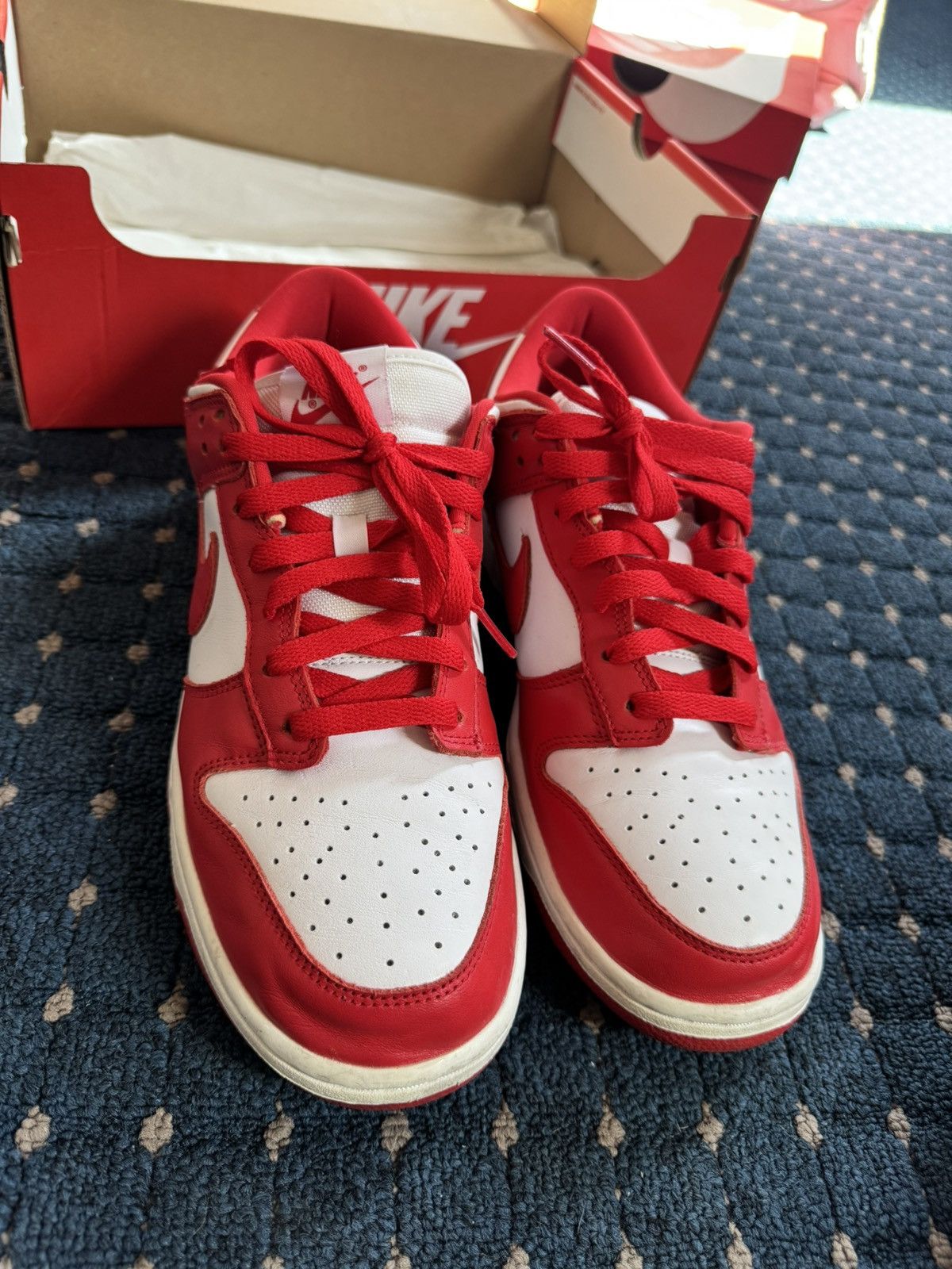 Nike Nike dunk low university red/st johns Size US 9 / EU 42 - 3 Thumbnail