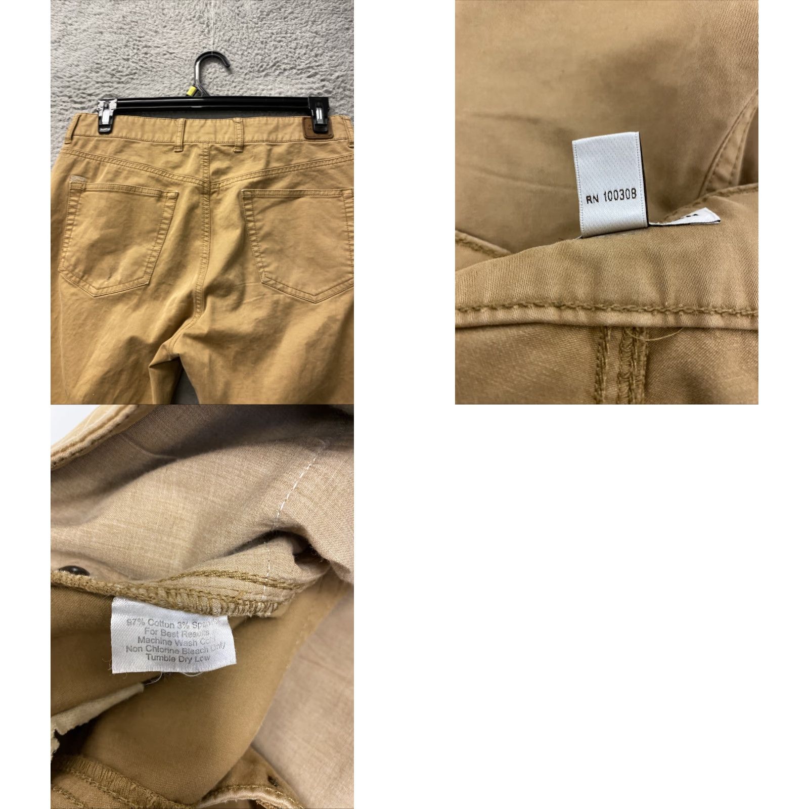 Peter Millar PETER MILLAR MENS PANTS GOLF 33x35 DARK GOLD 5-POCKET /167-18 Size US 33 - 8 Thumbnail
