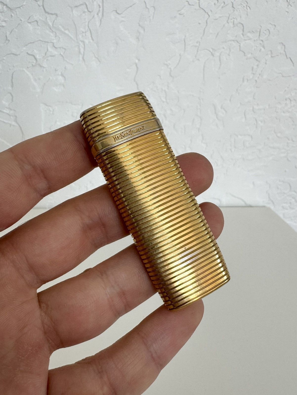 Saint Laurent Paris ★0% TAX★ 18K PLATED YVES SAINT LAURENT GAS LIGHTER JAPANESE Size ONE SIZE - 1 Thumbnail