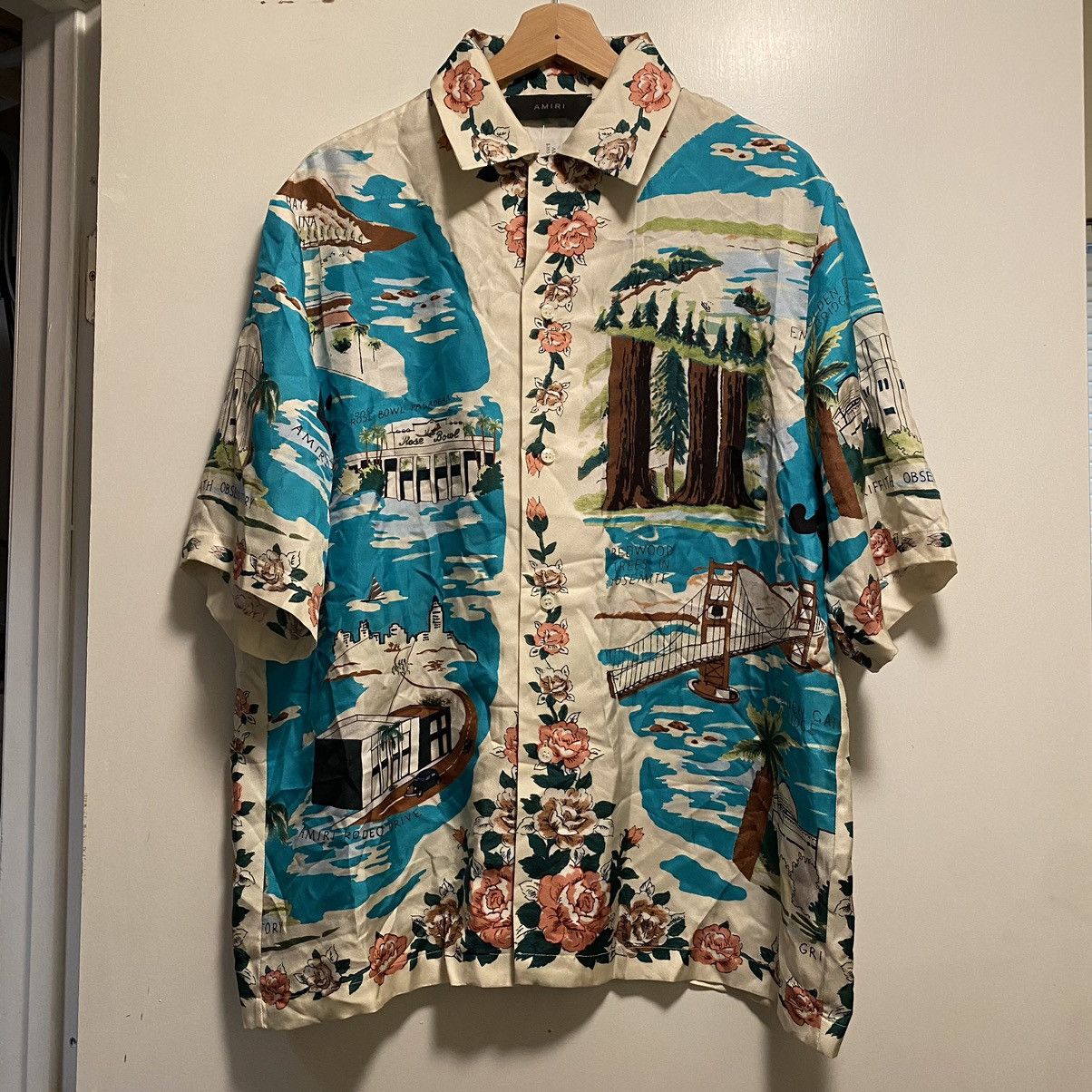 Amiri Amiri Silk California Bowling Shirt Size US L / EU 52-54 / 3 - 1 Thumbnail