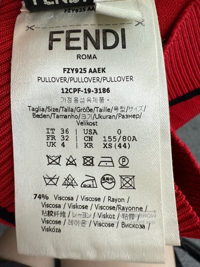 Fendi Fendi Fully printed embroidered knit top Size 4XL / US 24-26 - 4 Thumbnail