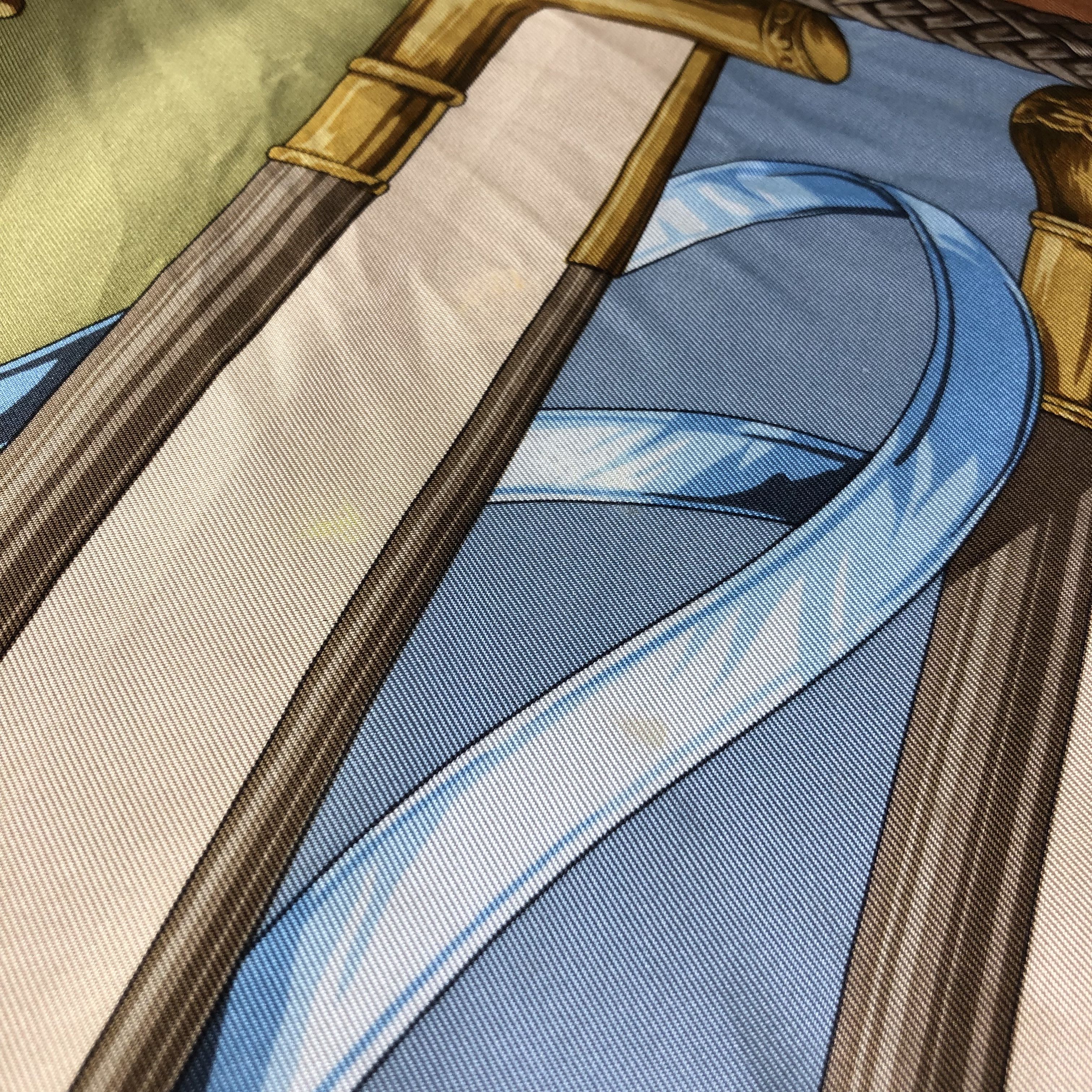 Trussardi Vintage Trussardi Luxury Baroque Silk Scarf M936 Size ONE SIZE - 15 Thumbnail