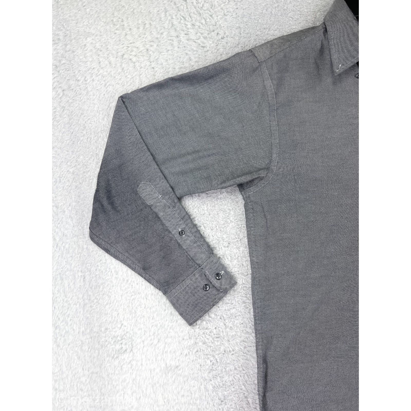 Arrow Arrow Shirt Mens 33 Gray Button Up Long Sleeve Oxford Cotton Poly Regular Size US XS / EU 42 / 0 - 7 Thumbnail