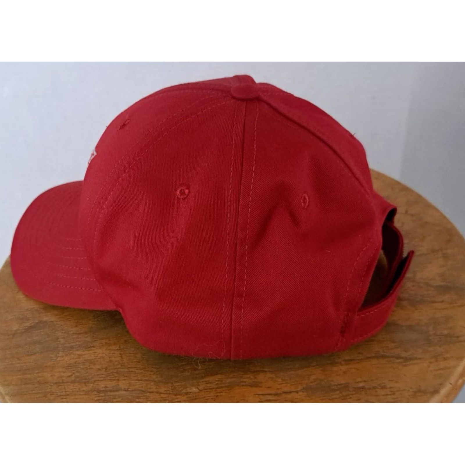 Vintage VINTAGE Chevrolet Corvette Stingray Hat USA Made Red Adult Baseball Cap 80s Cars Adjustable Size ONE SIZE - 5 Thumbnail