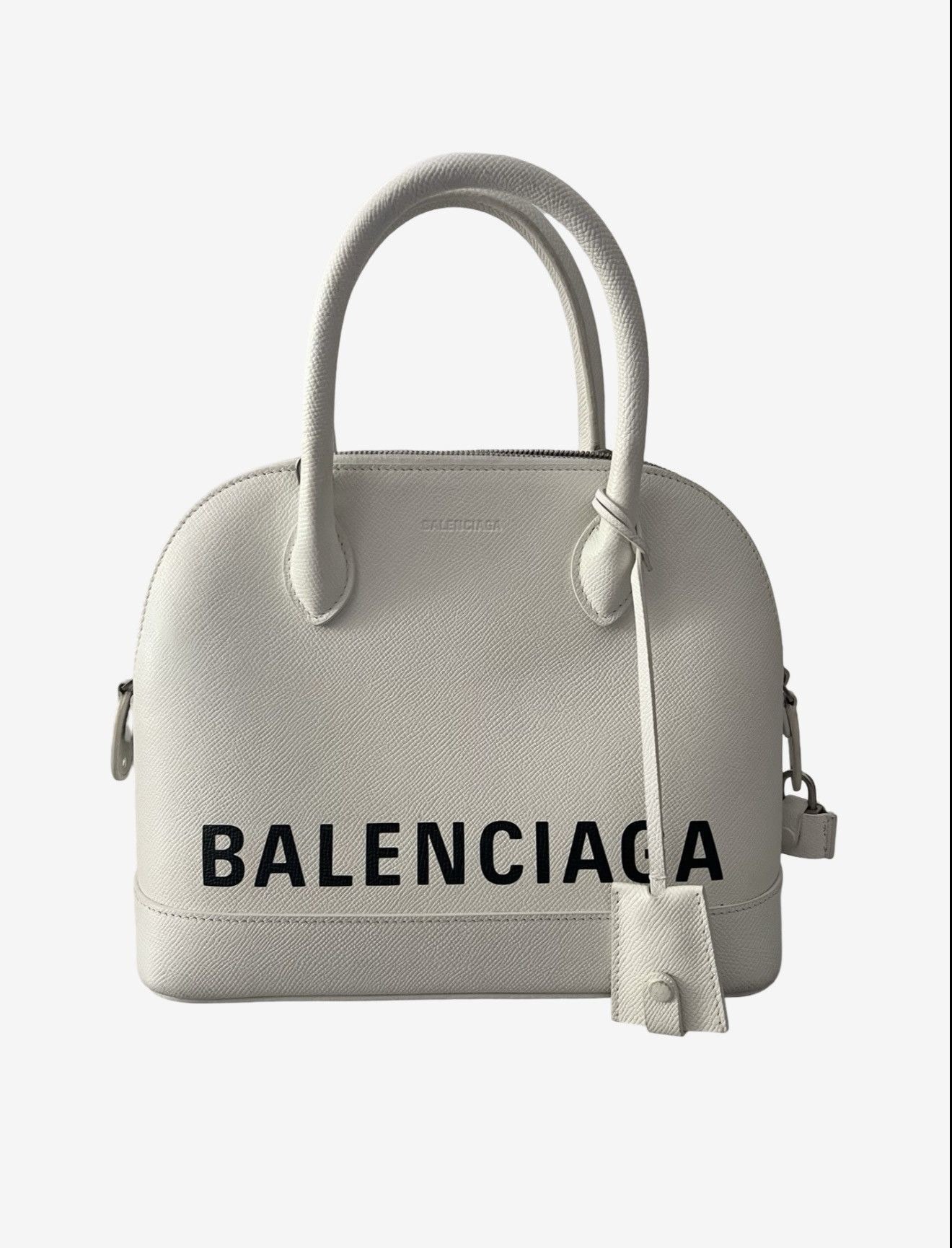 Balenciaga Balenciaga Ville Medium Top Handle Bag White With Logo Size ONE SIZE - 1 Thumbnail