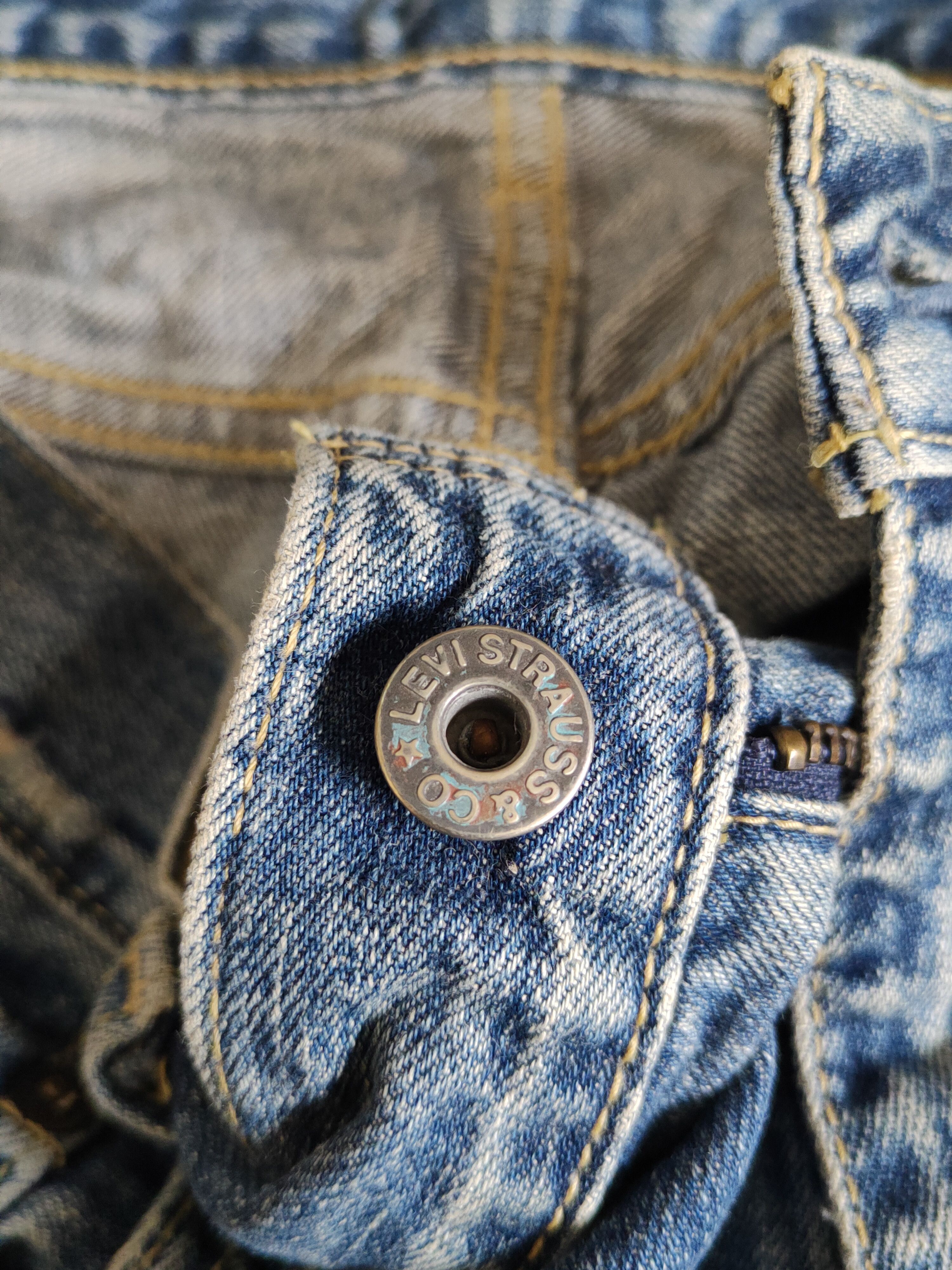 Levi's DL Levi's Blue Faded Distressed Ripped Jeans #S2308 Size US 34 / EU 50 - 16 Thumbnail