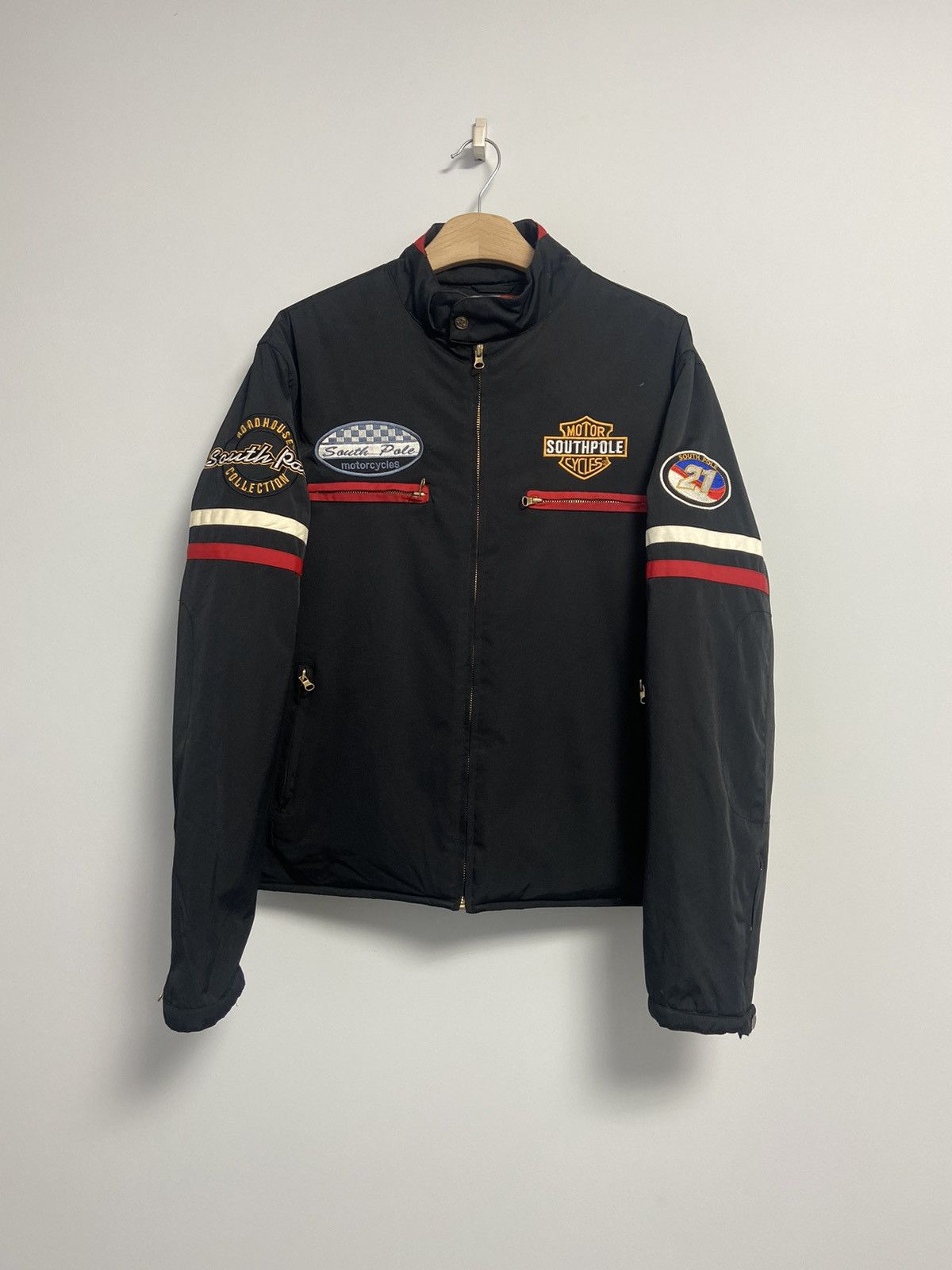 Southpole Southpole Vintage Moto Jacket Logo Harley Davidson Size US M / EU 48-50 / 2 - 1 Thumbnail