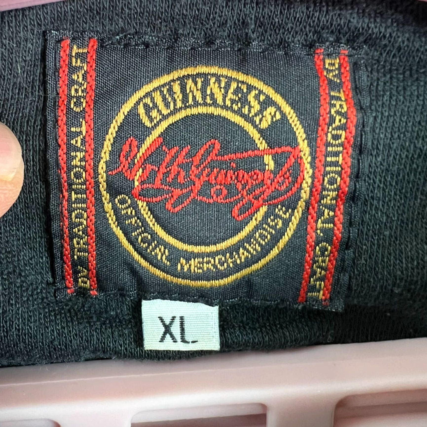 Vintage Guinness Polo Shirt Mens XL Black Embroidered Collared Short Sleeve Knit Cotton Blend Size US XL / EU 56 / 4 - 4 Thumbnail