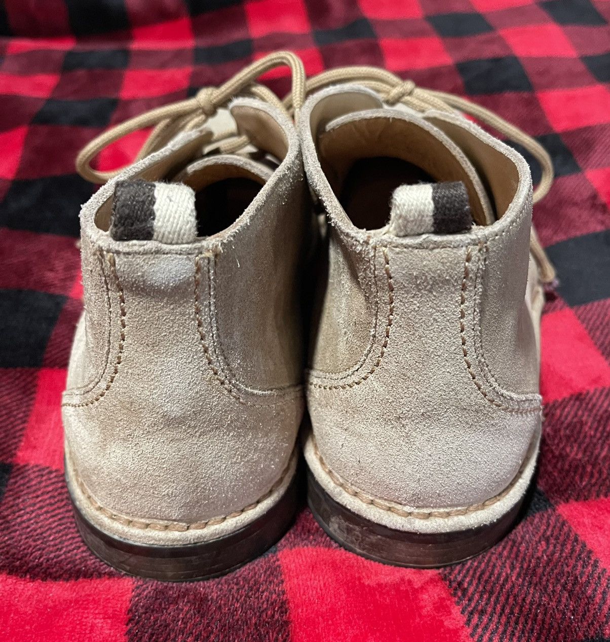 Coach Coach Austin Beige Tan Suede Leather Chukka Boots Italy Size US 11.5 / EU 44-45 - 4 Thumbnail