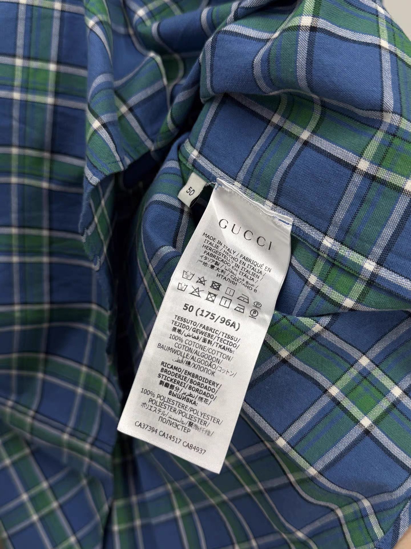 Gucci Gucci Cartoon Pig Plaid Short-sleeve Shirt K15 Size US M / EU 48-50 / 2 - 5 Thumbnail