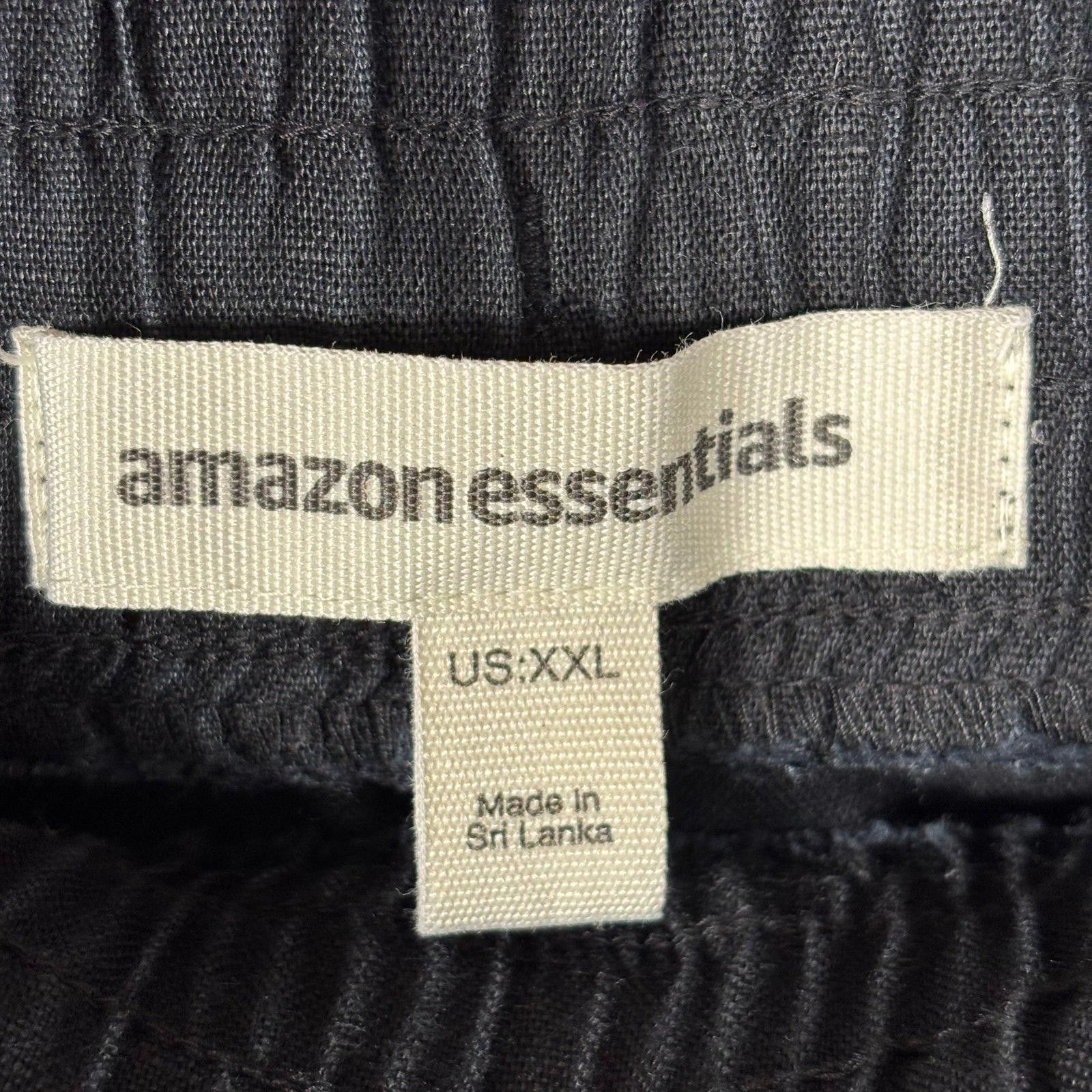 Other Amazon Essentials Women's XXL Black Drawstring Pants Size 42" / US 20 - 6 Thumbnail