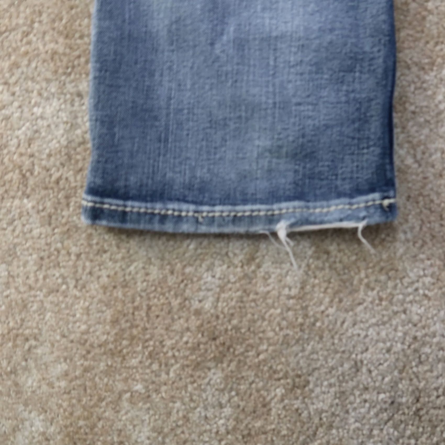 Vintage Maurices Jeans Women's Mid Rise Bootcut 9/10s Blue Stretch Denim 32x29 Regular Fabric Wash Medium Vintage No Size 32" / US 10 / IT 46 - 6 Thumbnail