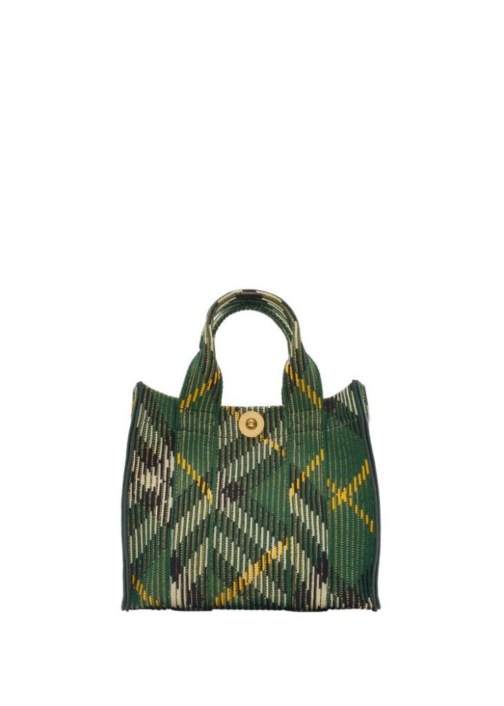 Burberry o1w1db10226 Size: OS / Mini Check Knitted Tote Bag Size ONE SIZE - 1 Thumbnail