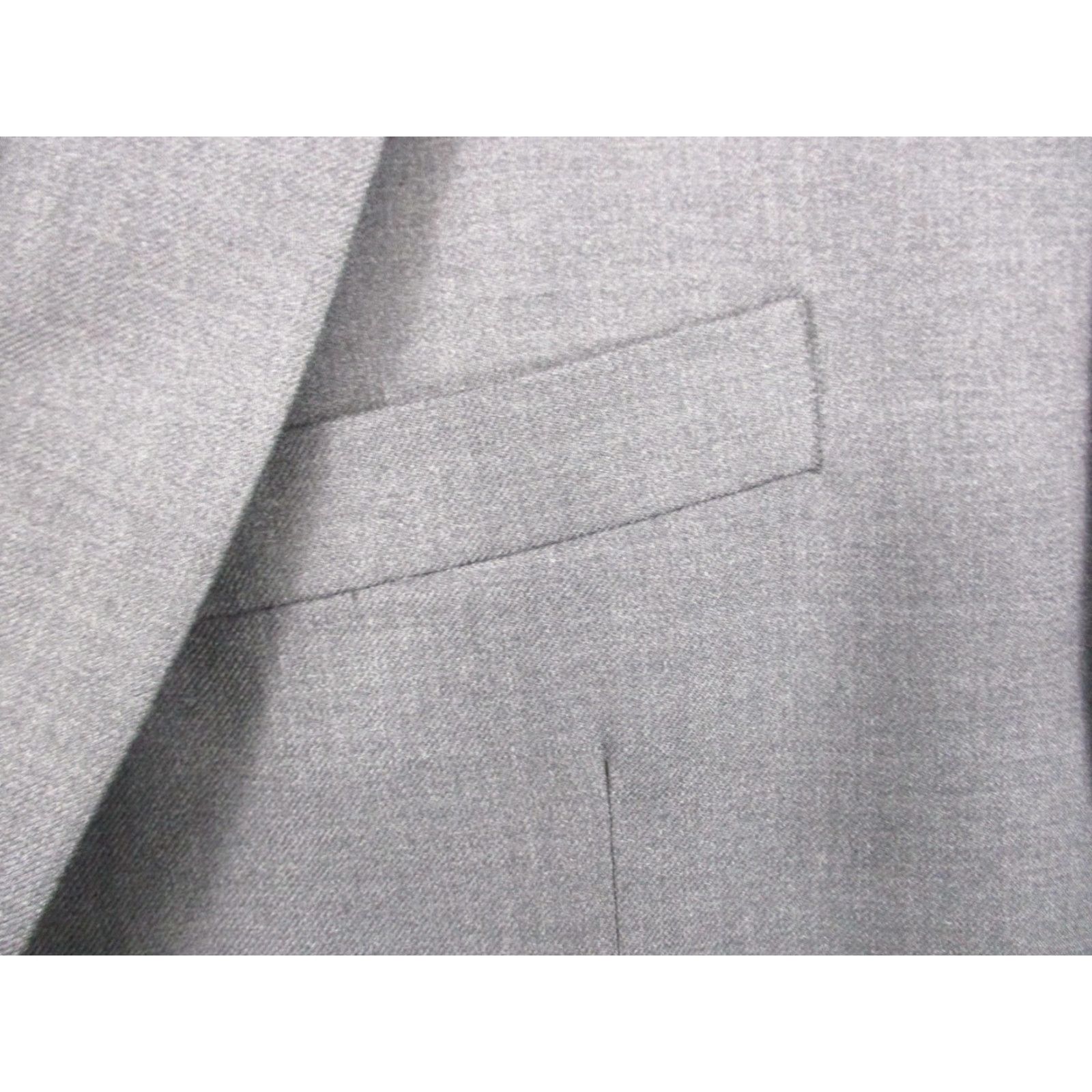 Ralph Lauren LAUREN RALPH LAUREN Wool Blazer Sport Jacket 46R Dark Gray Mens Blazer Notch Lapel Single-Breasted Two-Button Front 46 Chest 46R) Size 46R - 2 Thumbnail