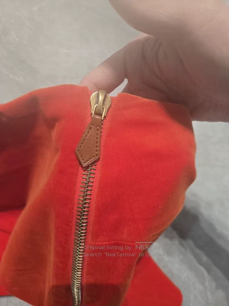 Hermes Hermes Side-zip skirt, orange Size 24" / US 00 / IT 34 - 5 Thumbnail