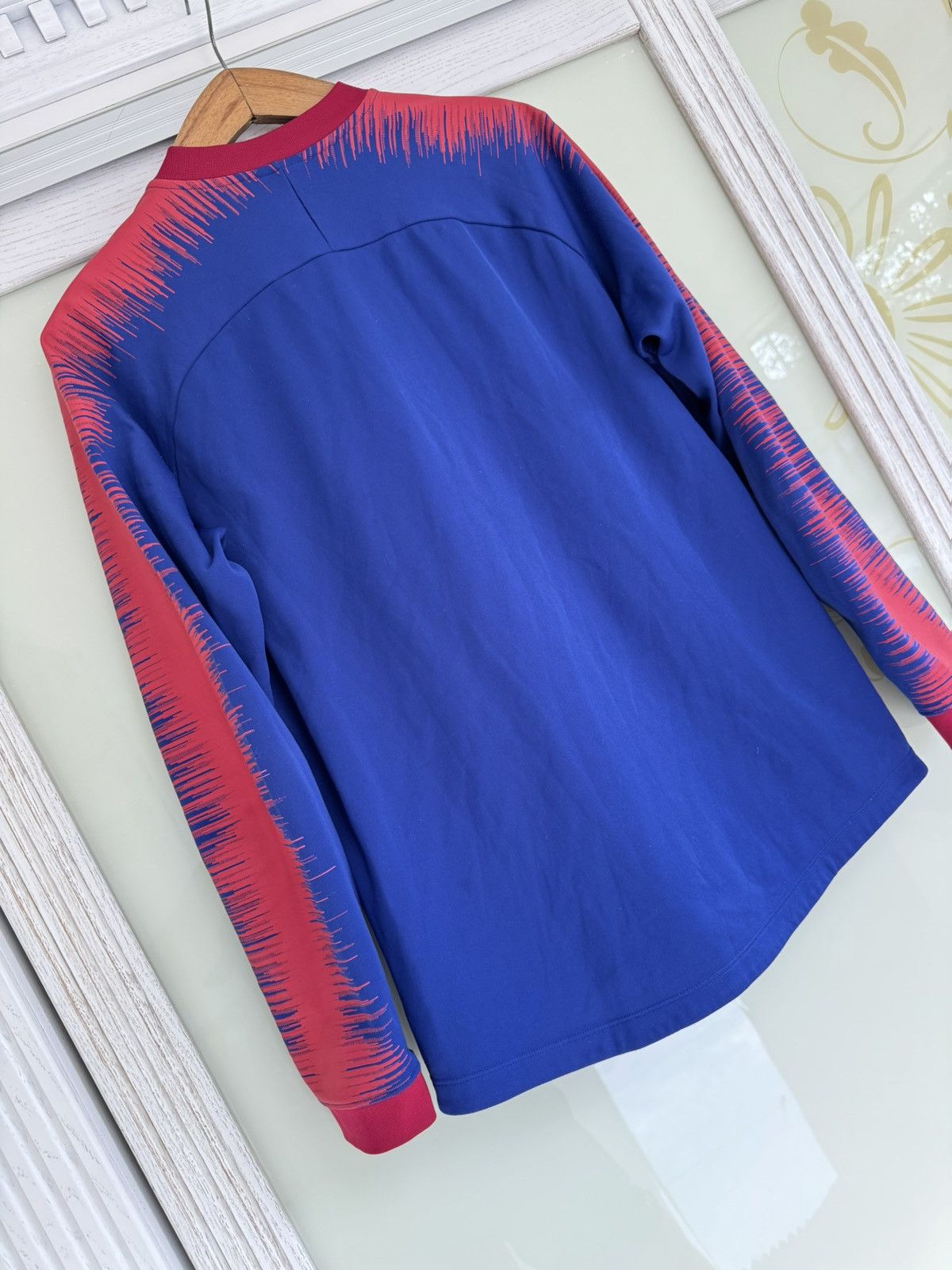 Nike Barcelona 2018-2019 Soccer Track Jacket Football Kit Shirt Size US M / EU 48-50 / 2 - 7 Thumbnail