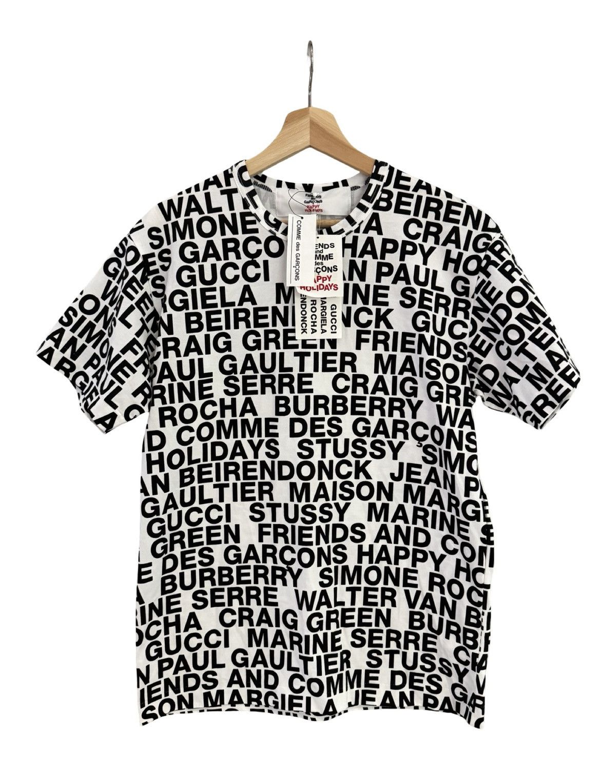 Comme des Garcons × Stussy 2018 Comme des Garcons Friends Of CDG Holiday Poem Tshirt Size US L / EU 52-54 / 3 - 1 Thumbnail