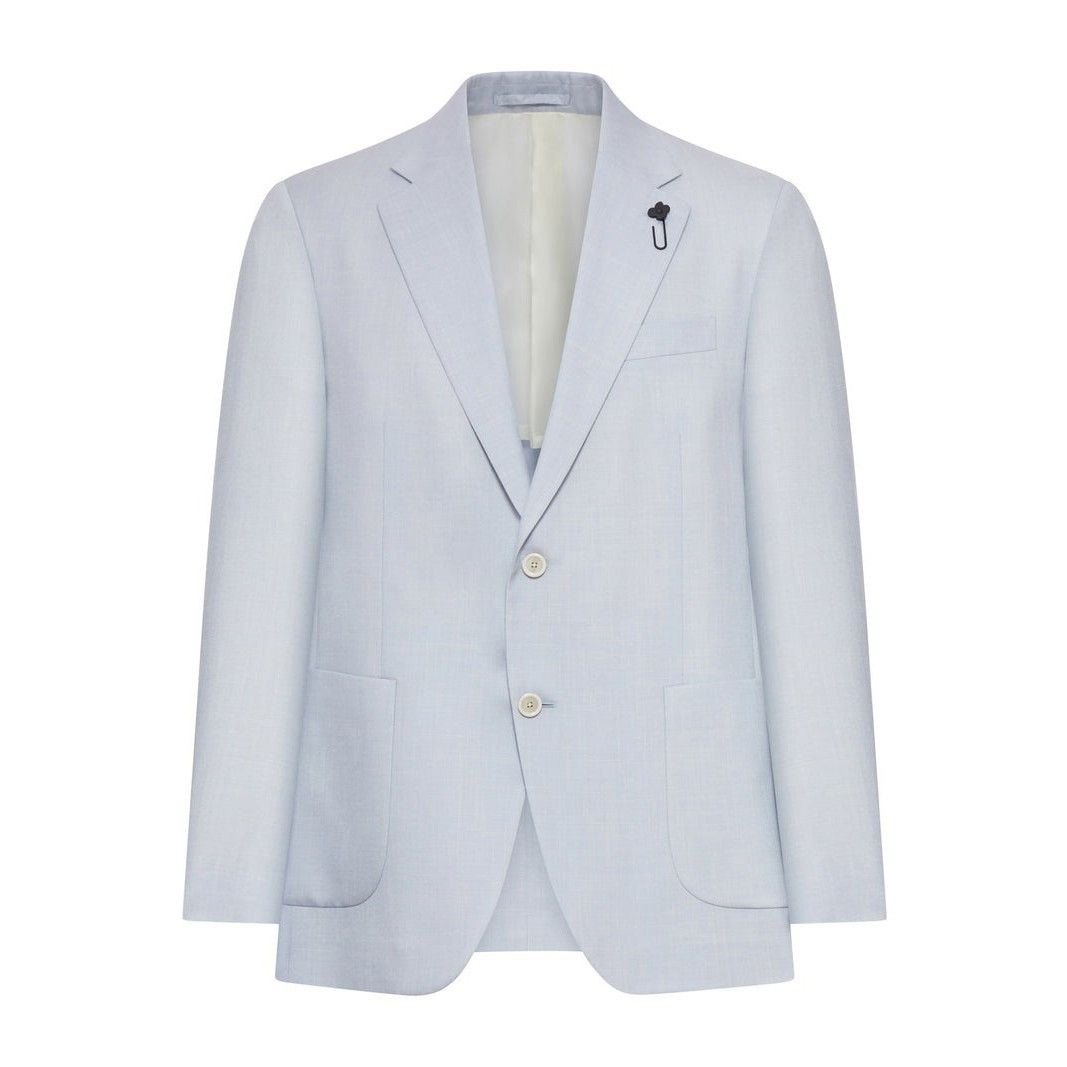 Lardini LARDINI Light Blue Wool Blazer New & Authentic (Men's size:L Size US L / EU 52-54 / 3 - 1 Thumbnail