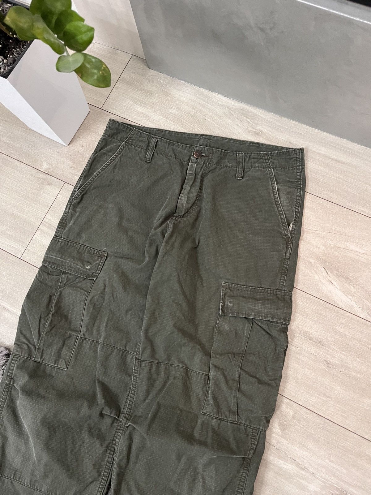 Carhartt 🔥TRASHED CARHARTT BAGGY MULTIPOCKET CARGO Y2K PANTS GORPCORE Size US 32 / EU 48 - 6 Thumbnail