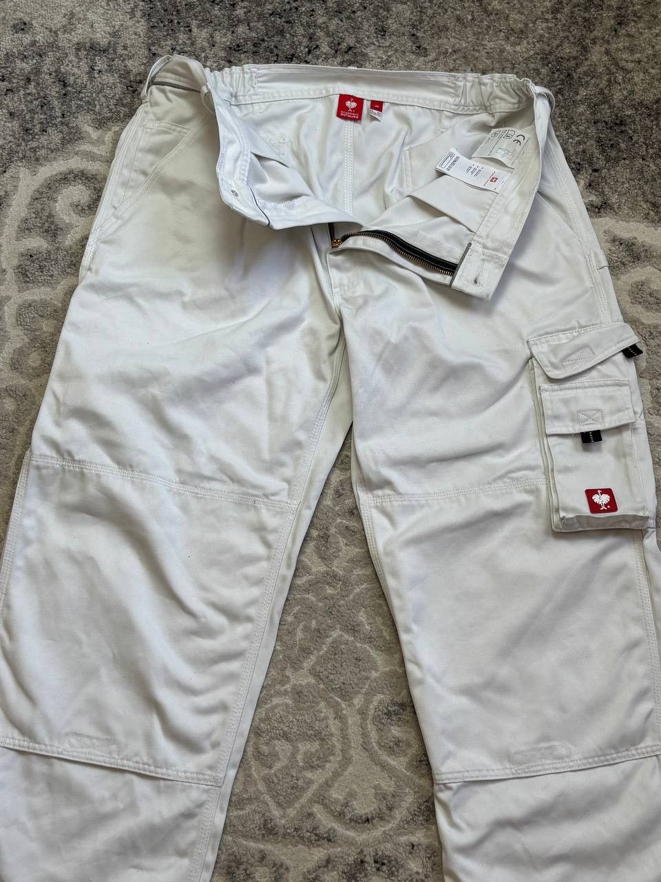 Vintage Engelbert Strauss White Technical Cargo Work Pants Size US 40 / EU 56 - 10 Thumbnail