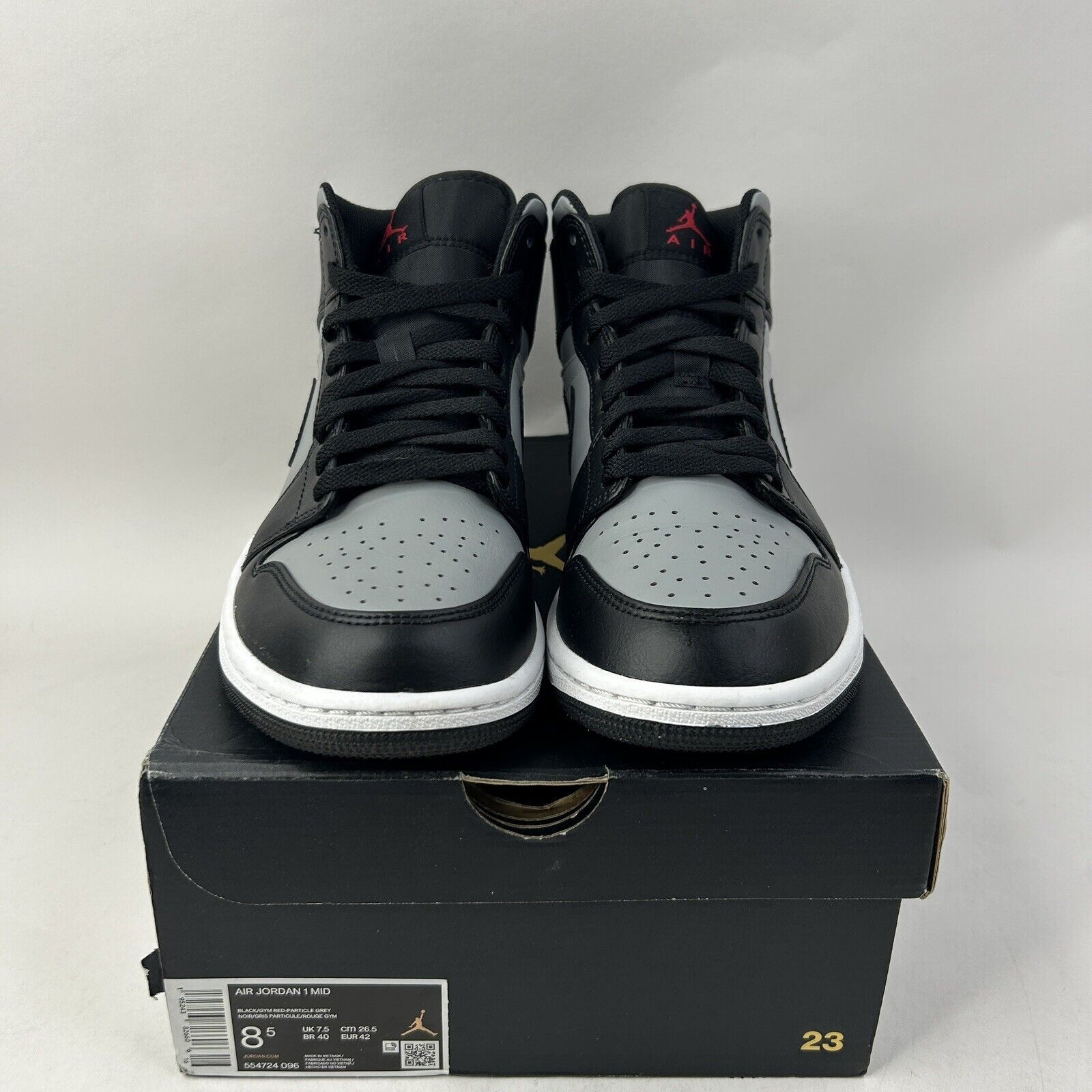 Nike Nike Shoes Air Jordan 1 Mid “Shadow/Particle Grey” 2024 Size US 8.5 / EU 41-42 - 2 Thumbnail