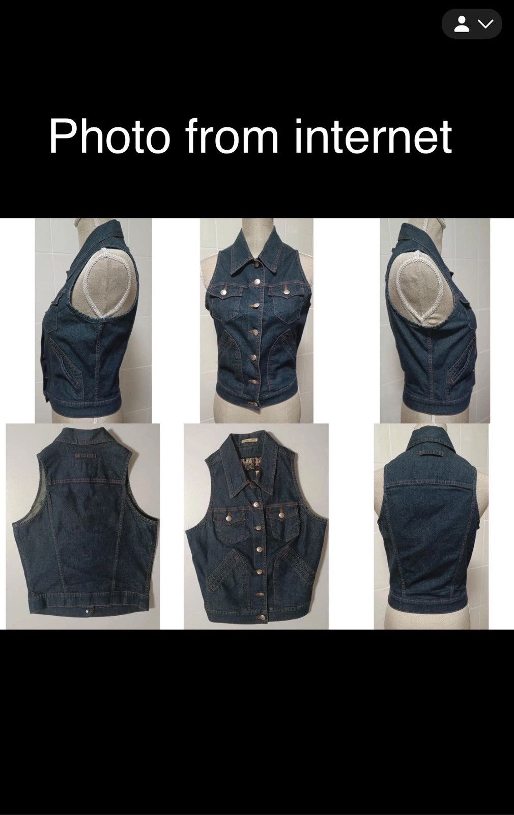 Gaultier Homme Objet × Jean Paul Gaultier RARE 90's JEAN PAUL GAULTIER Italy JPG Jeans Blue Denim Vest Button Gilet Jacket Size XS / US 0-2 / IT 36-38 - 16 Thumbnail