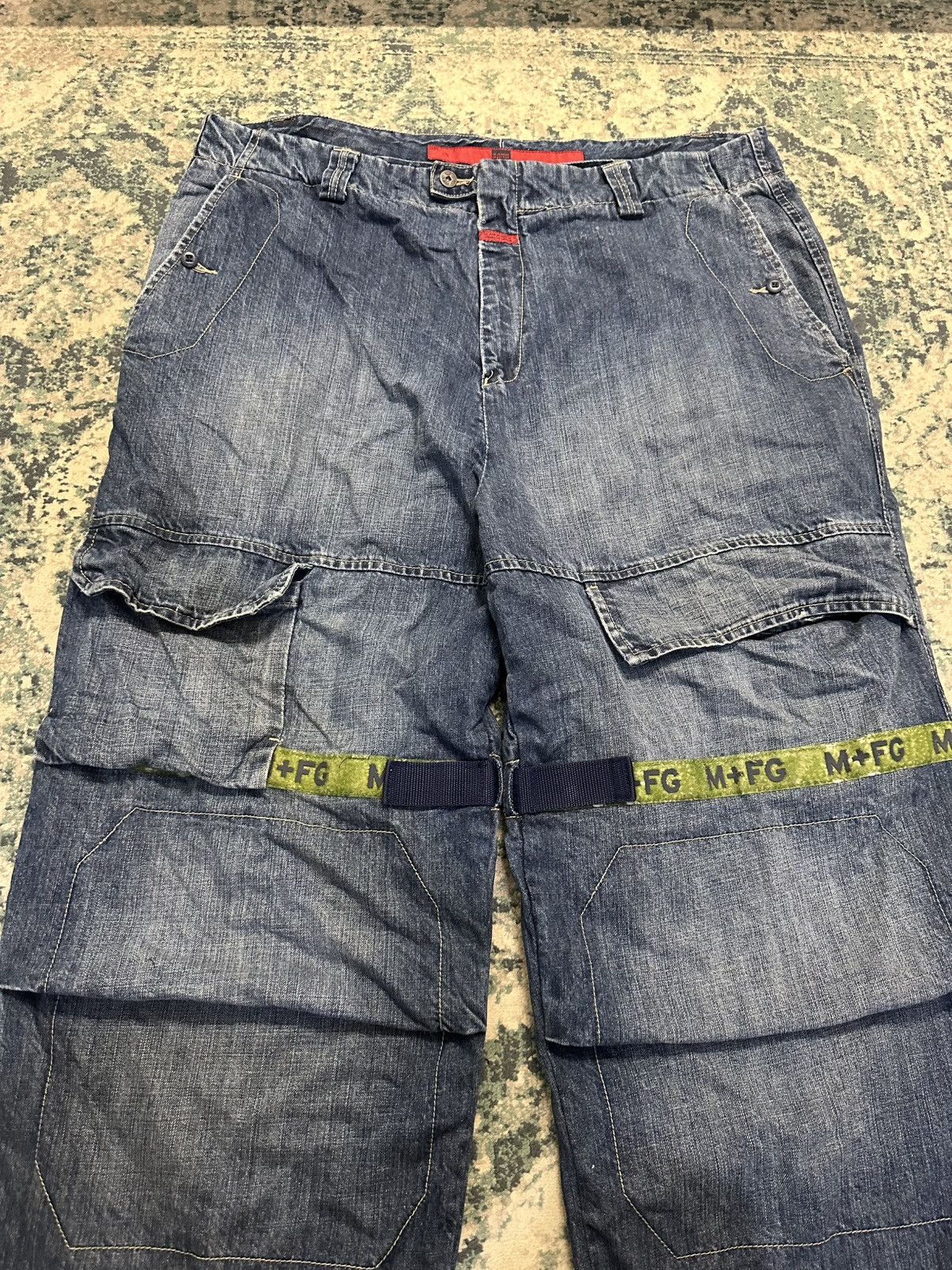 Marithe + Francois Girbaud Vintage Y2K MFG Baggy Strap Pant Size US 42 / EU 58 - 5 Thumbnail