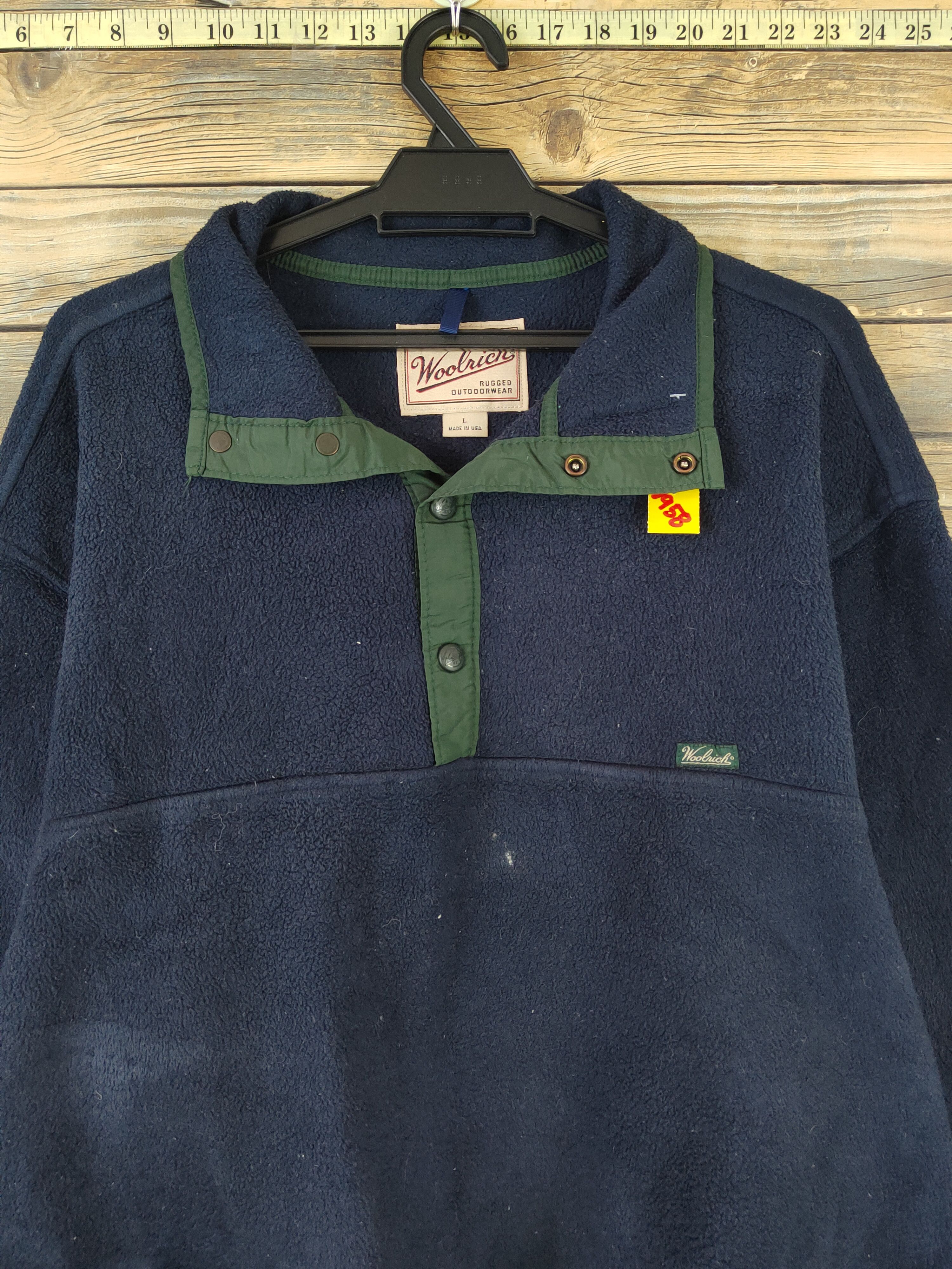 Polartec × Vintage × Woolrich Woolen Mills Woolrich usa Polartec Navy fleece Sweatshirts #W958 Size US L / EU 52-54 / 3 - 2 Thumbnail