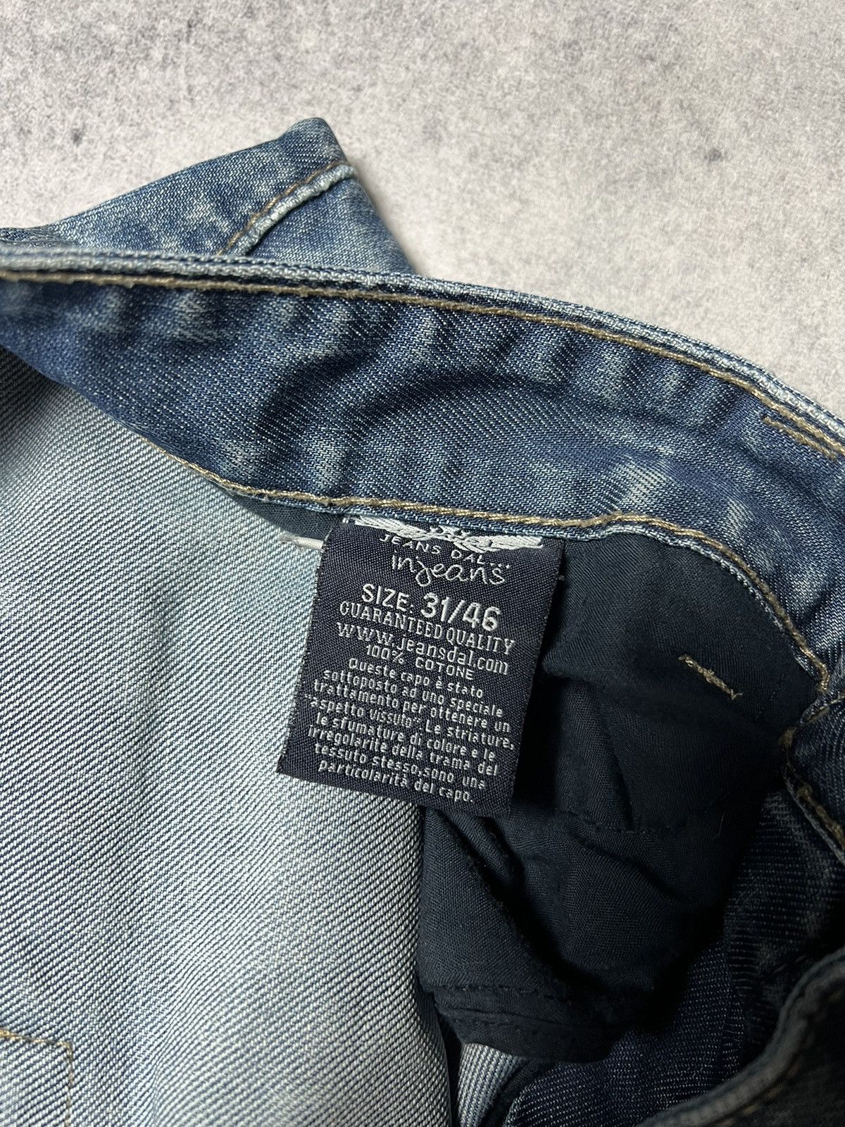 Japanese Brand Y2K Gothic Alt Rick Owens Style Trashed Mudwash Jeans Size US 31 - 4 Thumbnail