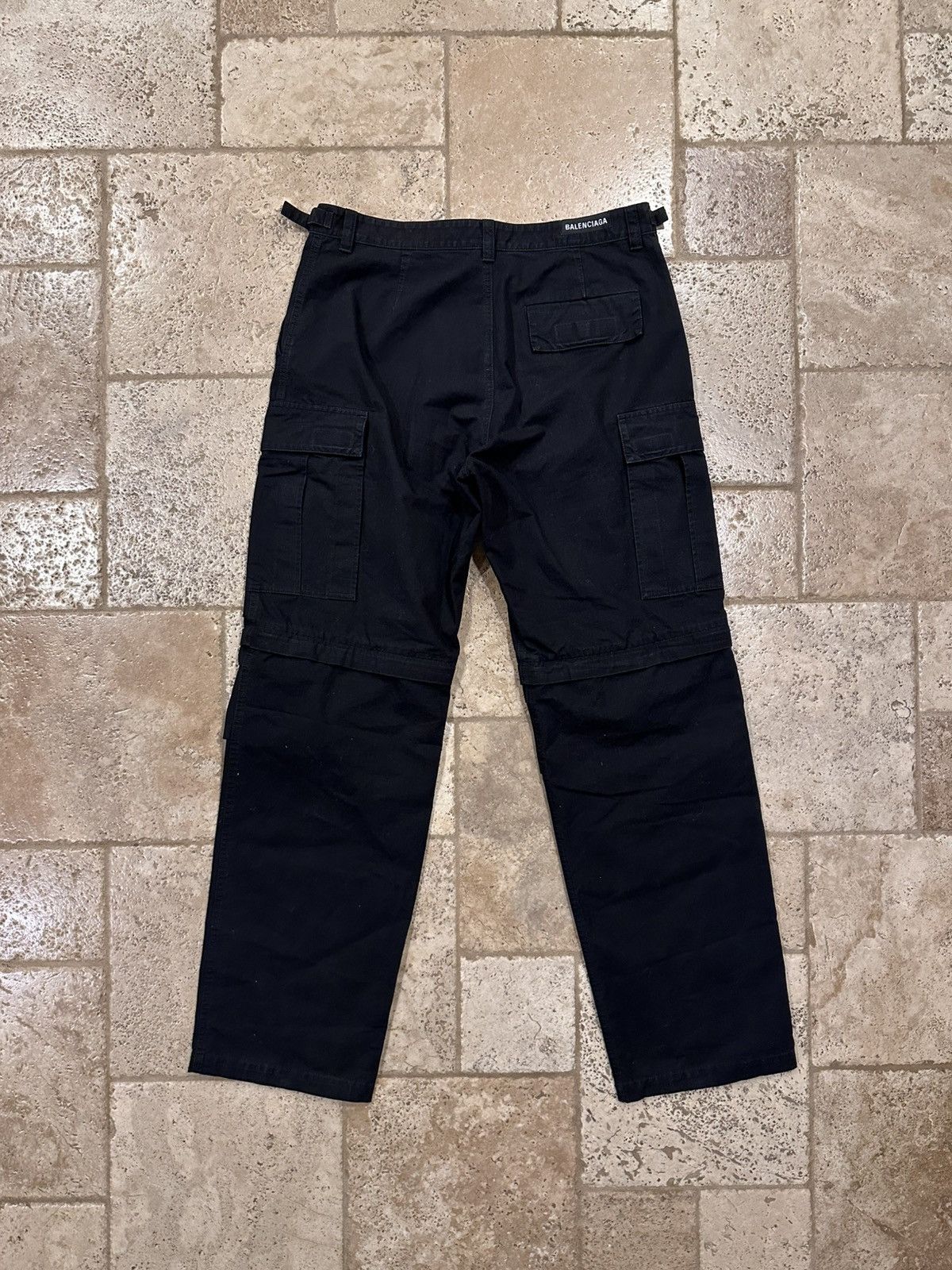 Balenciaga Balenciaga Wide Leg Black Ripstop Cargo Trousers Pants Size US 34 / EU 50 - 13 Thumbnail