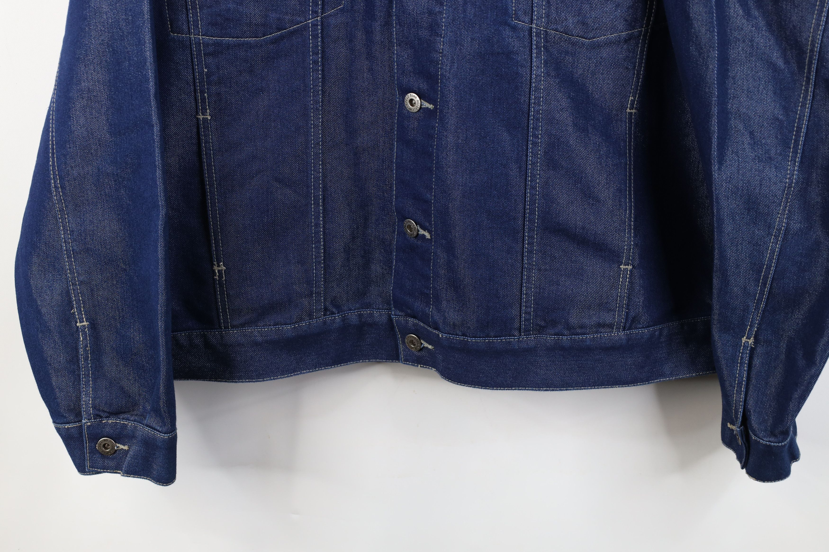 Vintage Deadstock Vintage 90s Y2K Streetwear Denim Jean Jacket Size US XL / EU 56 / 4 - 5 Thumbnail
