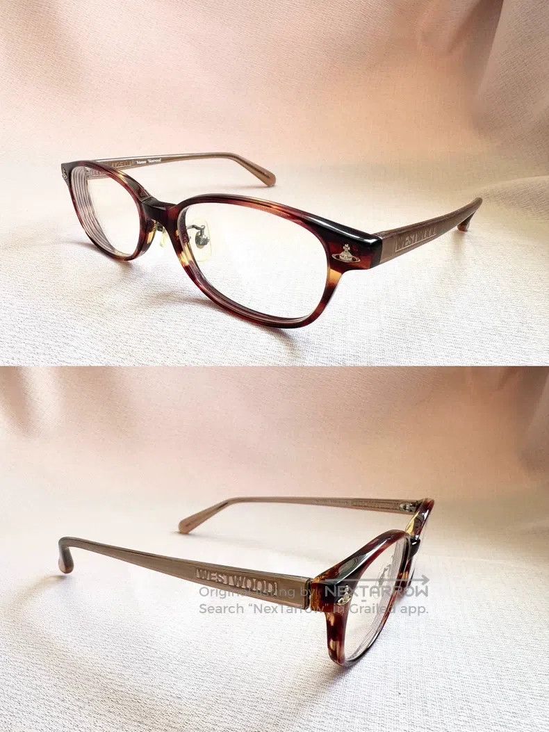 Vivienne Westwood Vivienne Westwood Y2K Saturn Tortoise Bookworm Vintage Gla Size ONE SIZE - 6 Thumbnail