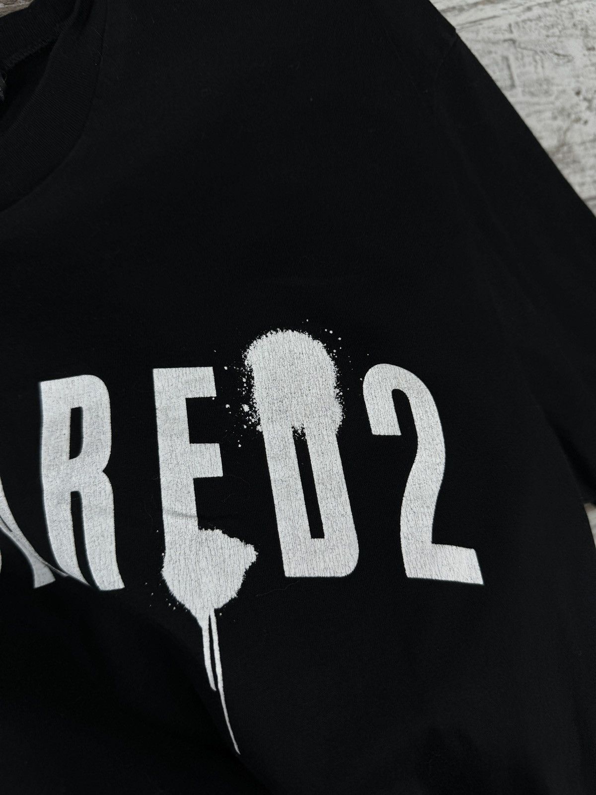 Dsquared2 Mens Dsquared2 T-shirt luxury tee overprint big logo black Size US S / EU 44-46 / 1 - 9 Thumbnail