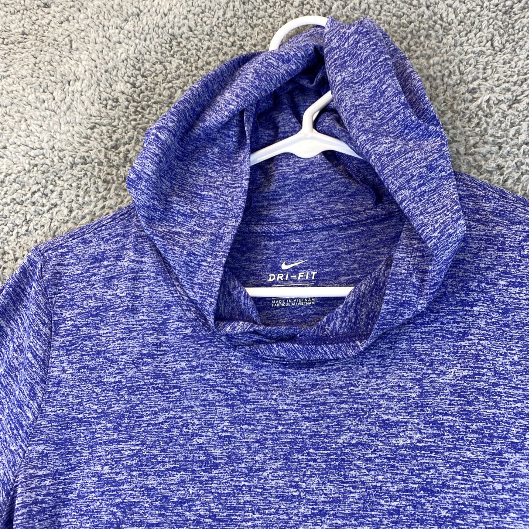 Nike Nike Dri-Fit Womens Pullover Hoodie Running Long Sleeve Top Light M Purple /51-41 Size M / US 6-8 / IT 42-44 - 2 Thumbnail