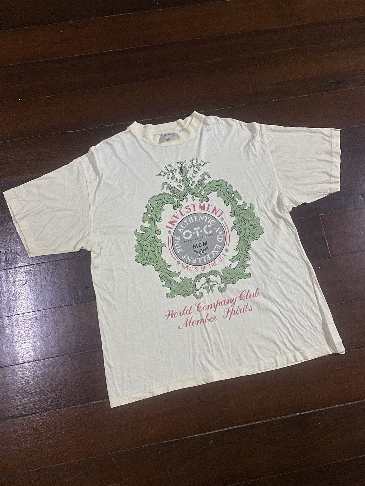 MCM × Vintage Vintage MCM OTC investment waves of life OVER PRINT TSHIRT Size US L / EU 52-54 / 3 - 4 Thumbnail