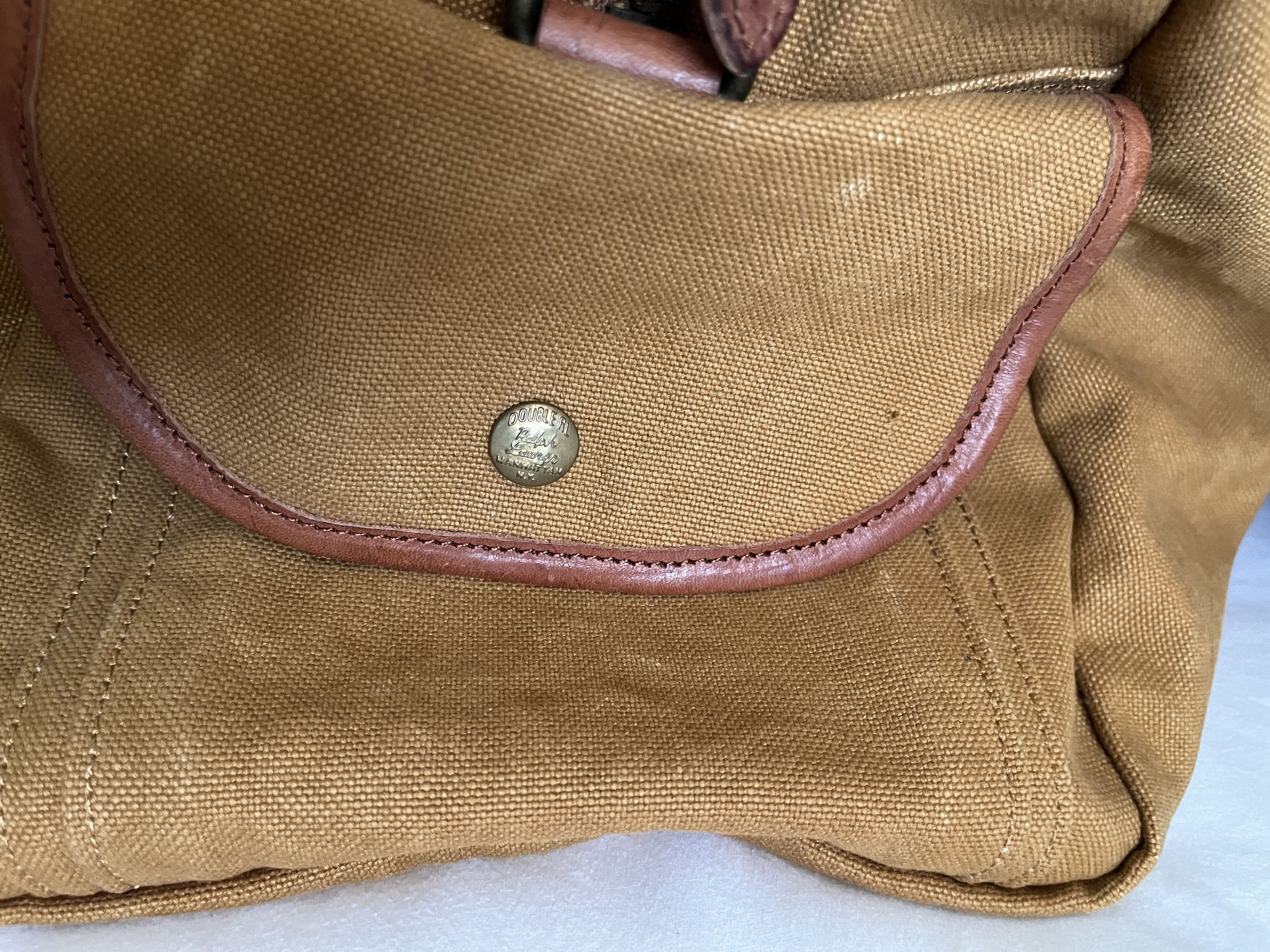 RRL Ralph Lauren Vintage RRL Canvas/Leather Shoulder Bag Size 26 - 5 Thumbnail