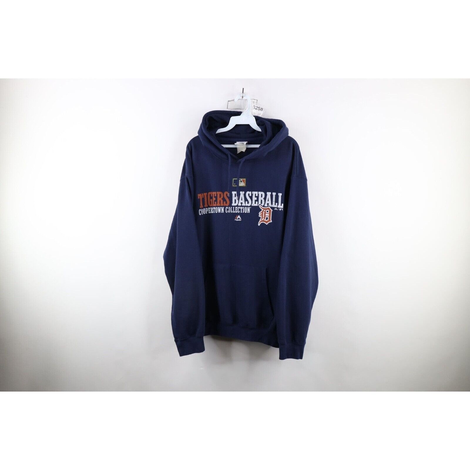 Majestic × Vintage Vintage Majestic Faded Detroit Tigers Baseball Hoodie Size US XXL / EU 58 / 5 - 1 Thumbnail