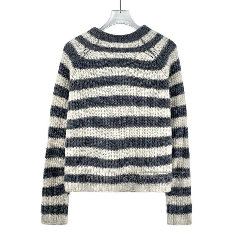 Dior Dior Striped Alpaca Wool Pullover Sweater . Size XS / US 0-2 / IT 36-38 - 2 Thumbnail