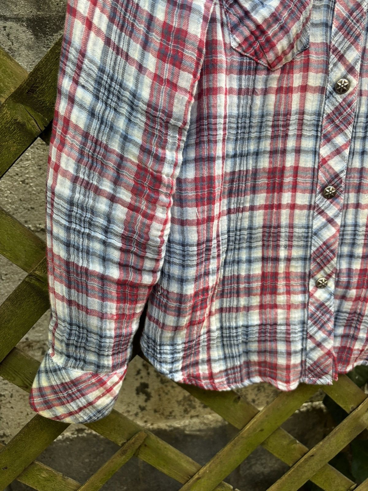 Chrome Hearts Chrome Hearts Star Button Red/Whte/Blu Flannel Shirt Size US S / EU 44-46 / 1 - 6 Thumbnail