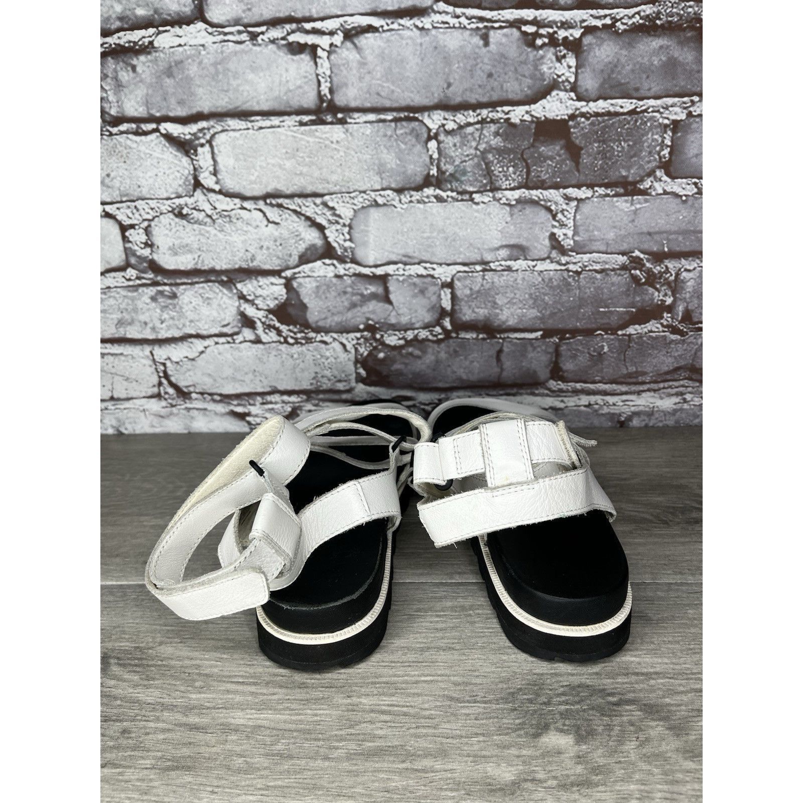 SOREL Sorel Roaming White Leather Multi Strap Platform Sandals Wom Size US 7.5 / IT 37.5 - 6 Thumbnail