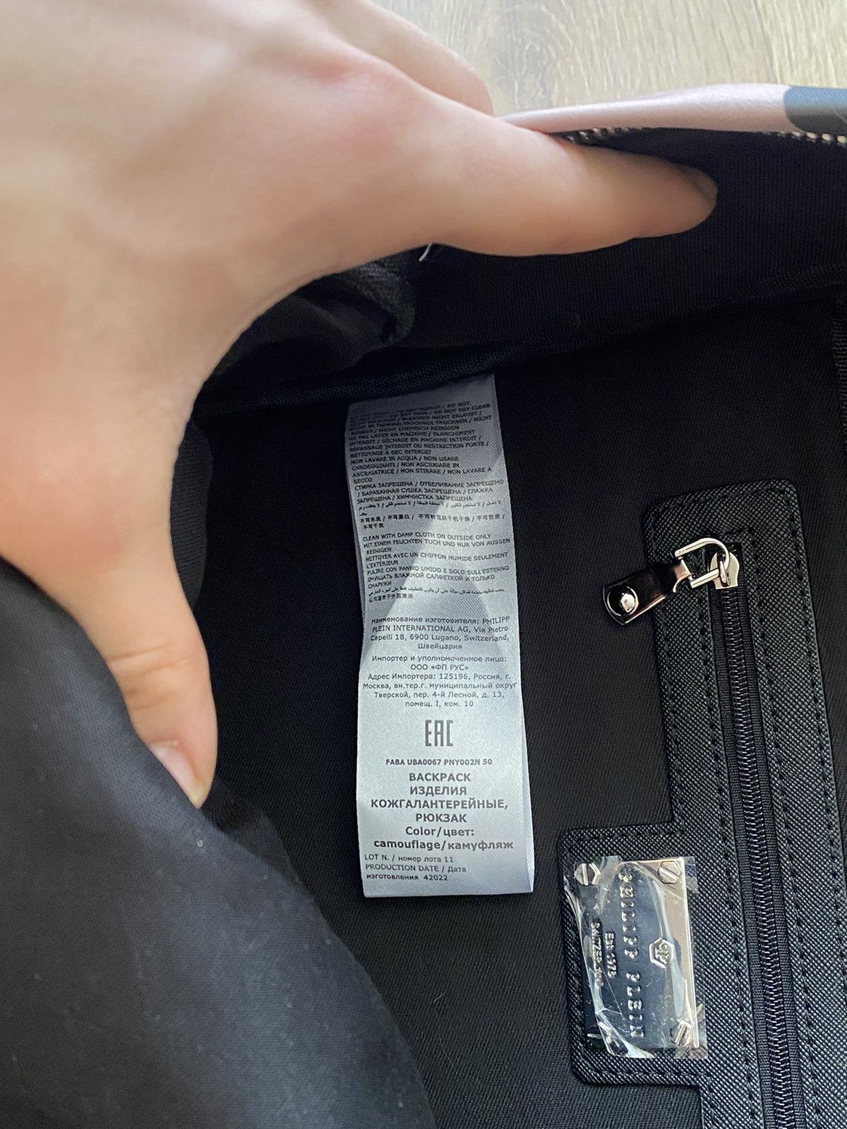 Philipp Plein Philipp Plein Hexagon Camo Backpack y2k Size ONE SIZE - 9 Thumbnail