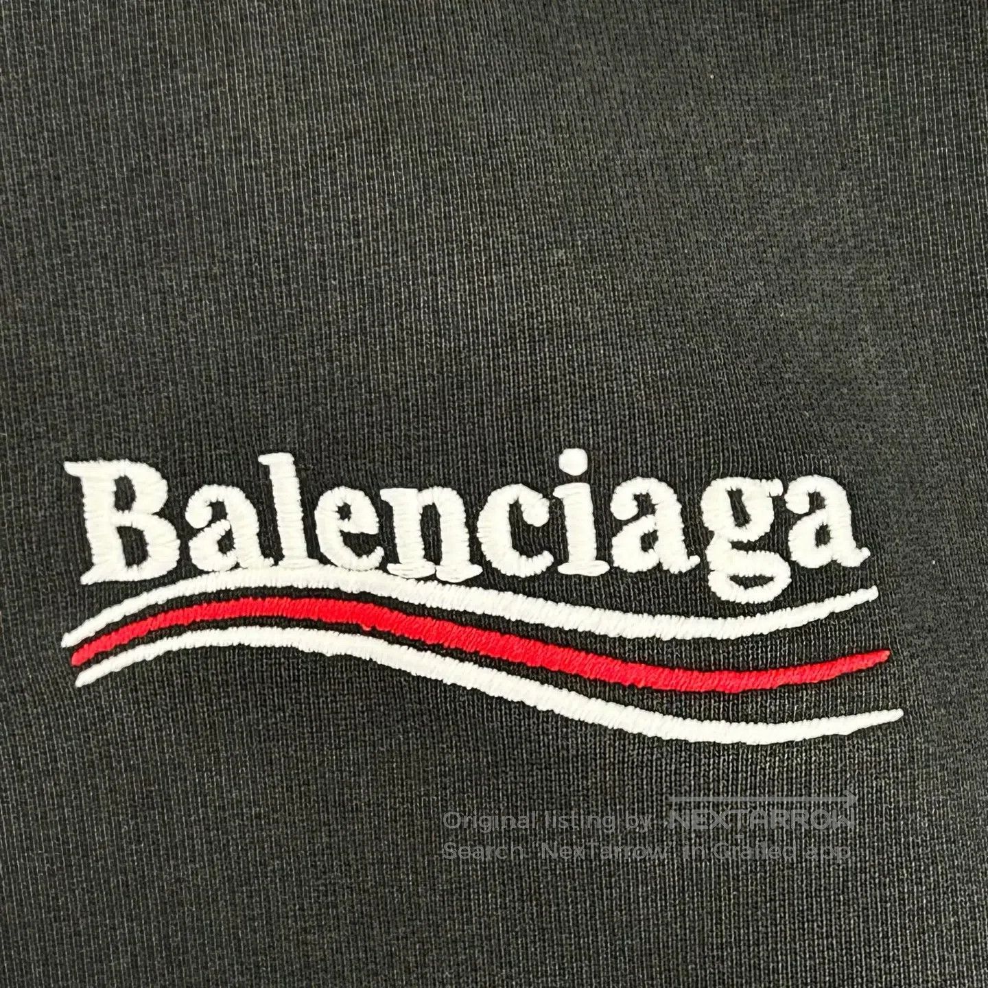 Balenciaga Balenciaga Cola Wave Letter Embroidered Hoodie in Water Gr Size US M / EU 48-50 / 2 - 7 Thumbnail