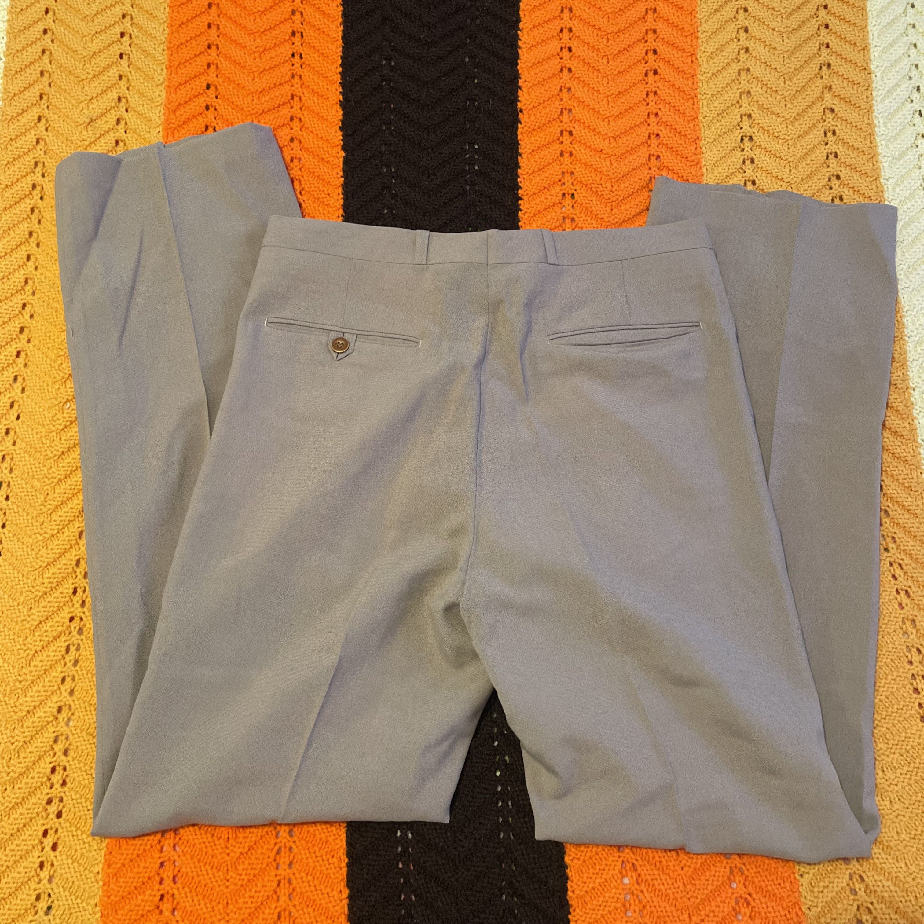 Yves Saint Laurent 90s vintage YSL Wool Blend Beige pleated high waisted pants! Size 31" - 9 Thumbnail