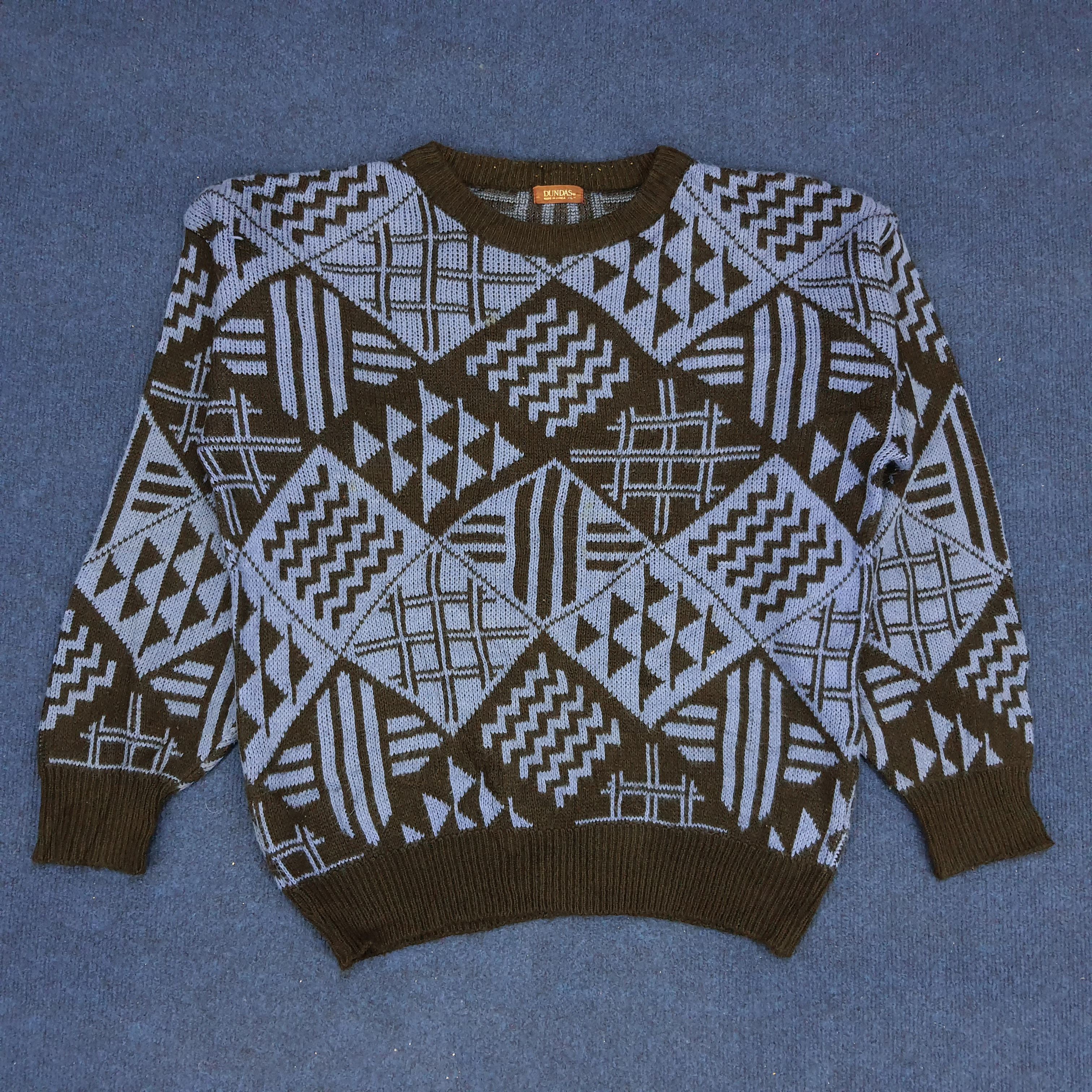 Vintage Vintage Dundas Winter Session Knitted Sweatshirts Size US L / EU 52-54 / 3 - 1 Thumbnail