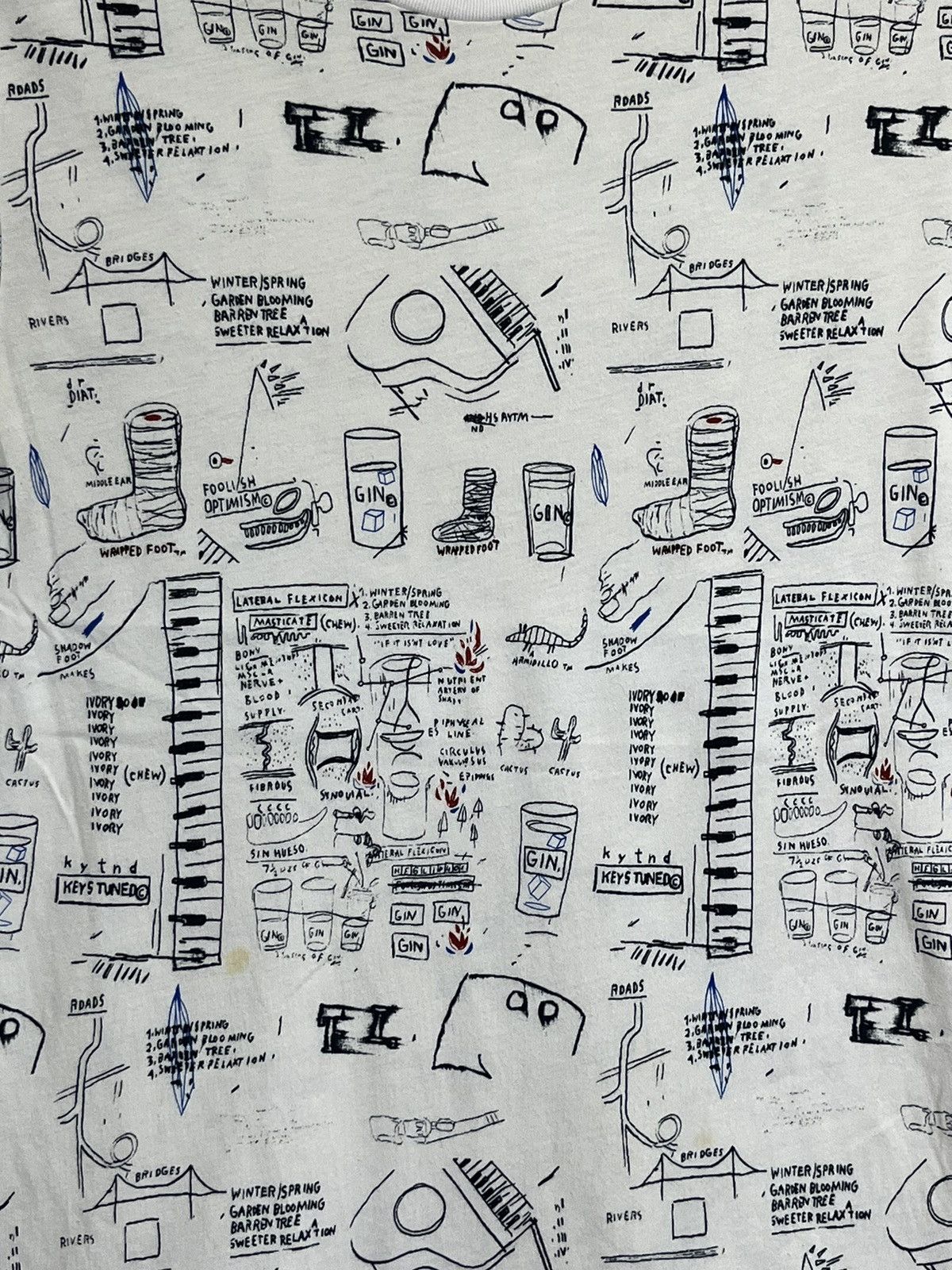 Jean-Michel Basquiat JEAN MICHEL BASQUIAT x UNIQLO 2014 FULL PRINT TEE SHIRT Size US S / EU 44-46 / 1 - 3 Thumbnail
