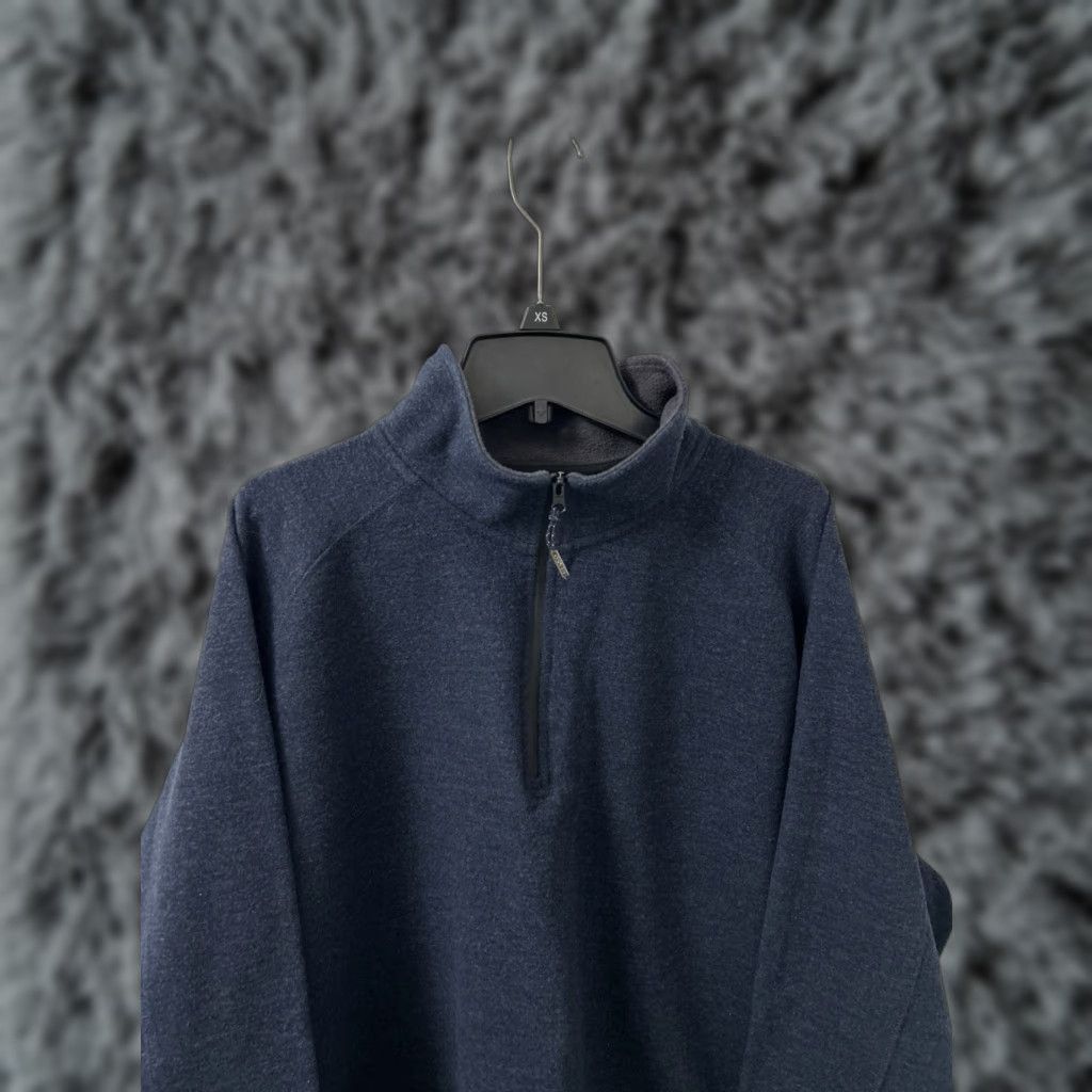Orvis Orvis Trout Bum 1/4 Zip Mens XL Navy Blue Merino Wool Blend Pullover L/S Shirt Size US XL / EU 56 / 4 - 1 Thumbnail