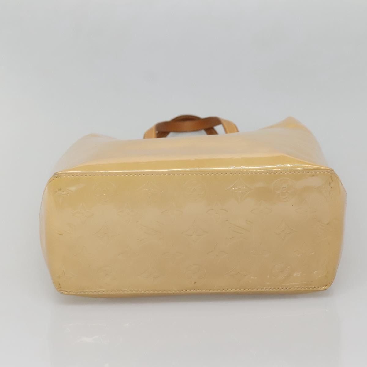 Louis Vuitton LOUIS VUITTON Monogram Vernis Reade MM Hand Bag Beige M91141 Size ONE SIZE - 5 Thumbnail