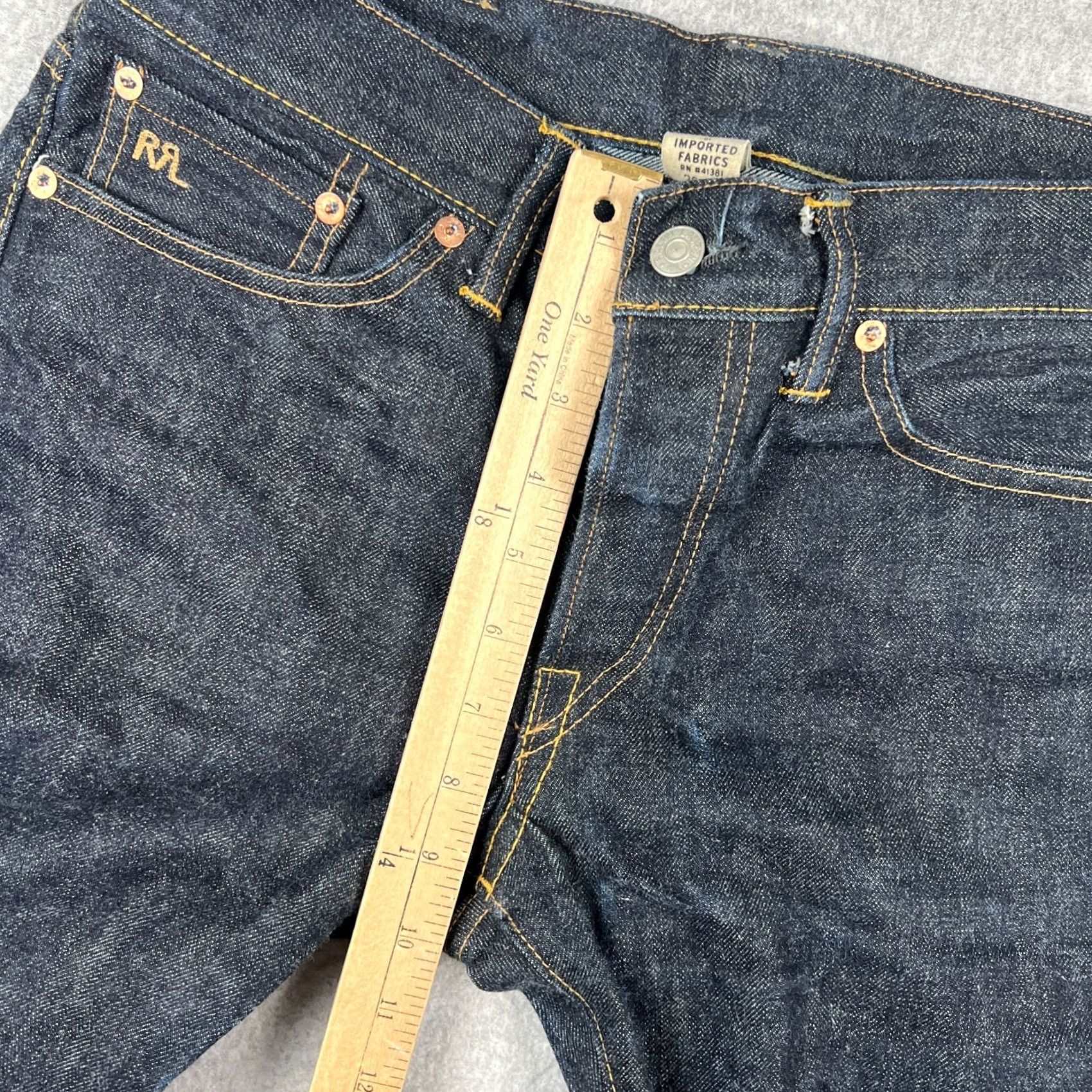 Doublet RRL Double RL Slim Fit Japan Selvedge Denim Jeans 29x34 Mens Blue USA Made Jeans Size US 29 - 7 Thumbnail