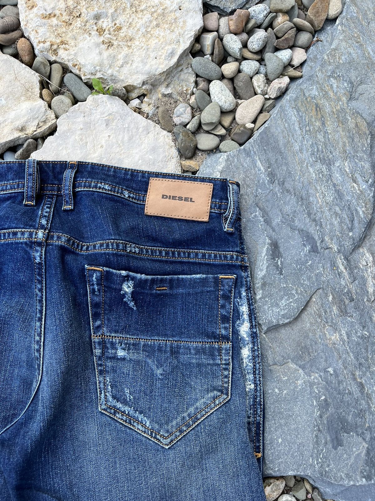 Diesel Diesel thommer distressed ripped jeans slim skinny pants Size US 32 / EU 48 - 17 Thumbnail