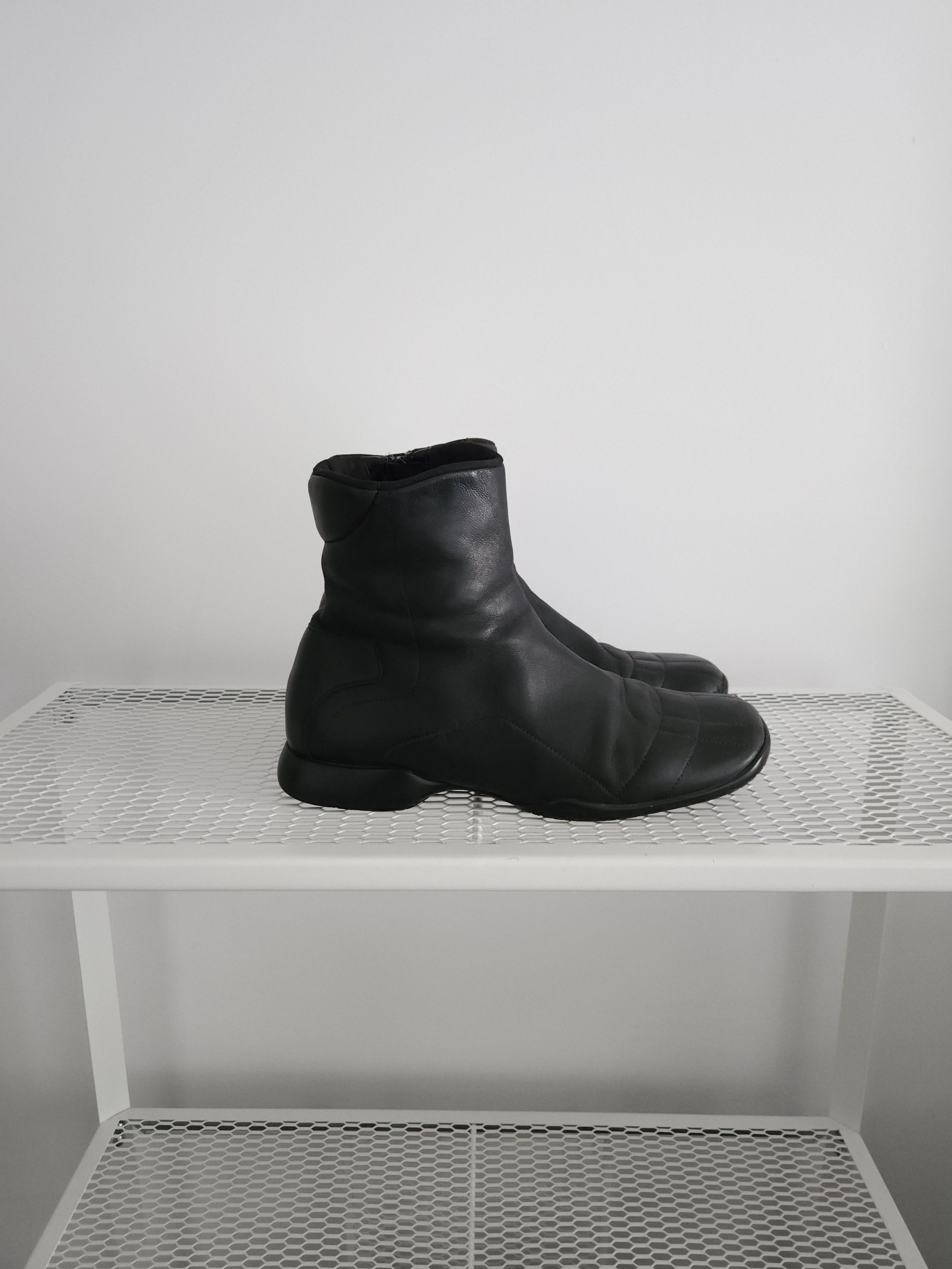 Prada Archive Prada sport red tab leather side zip ankle boots Size US 7 / IT 37 - 5 Thumbnail